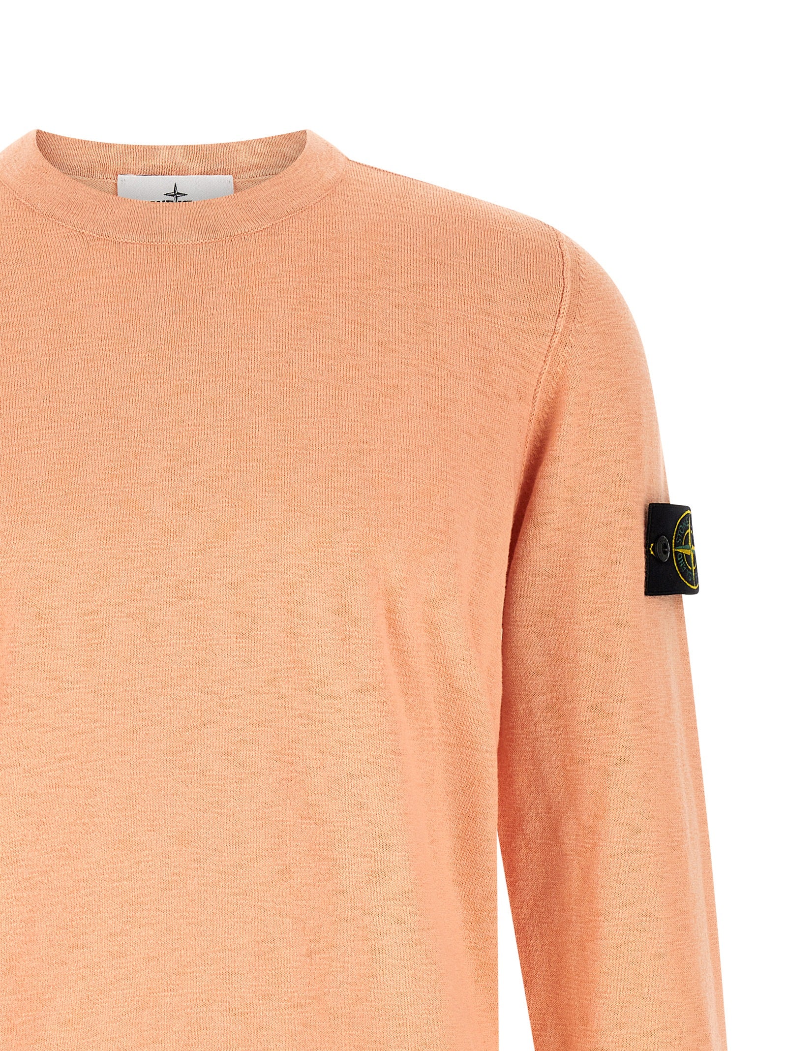 Stone Island Pink Cotton Nylon Cardigan