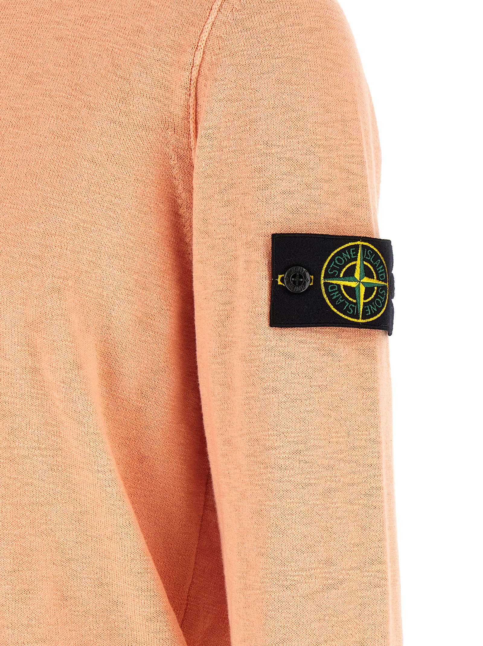Stone Island Pink Cotton Nylon Cardigan