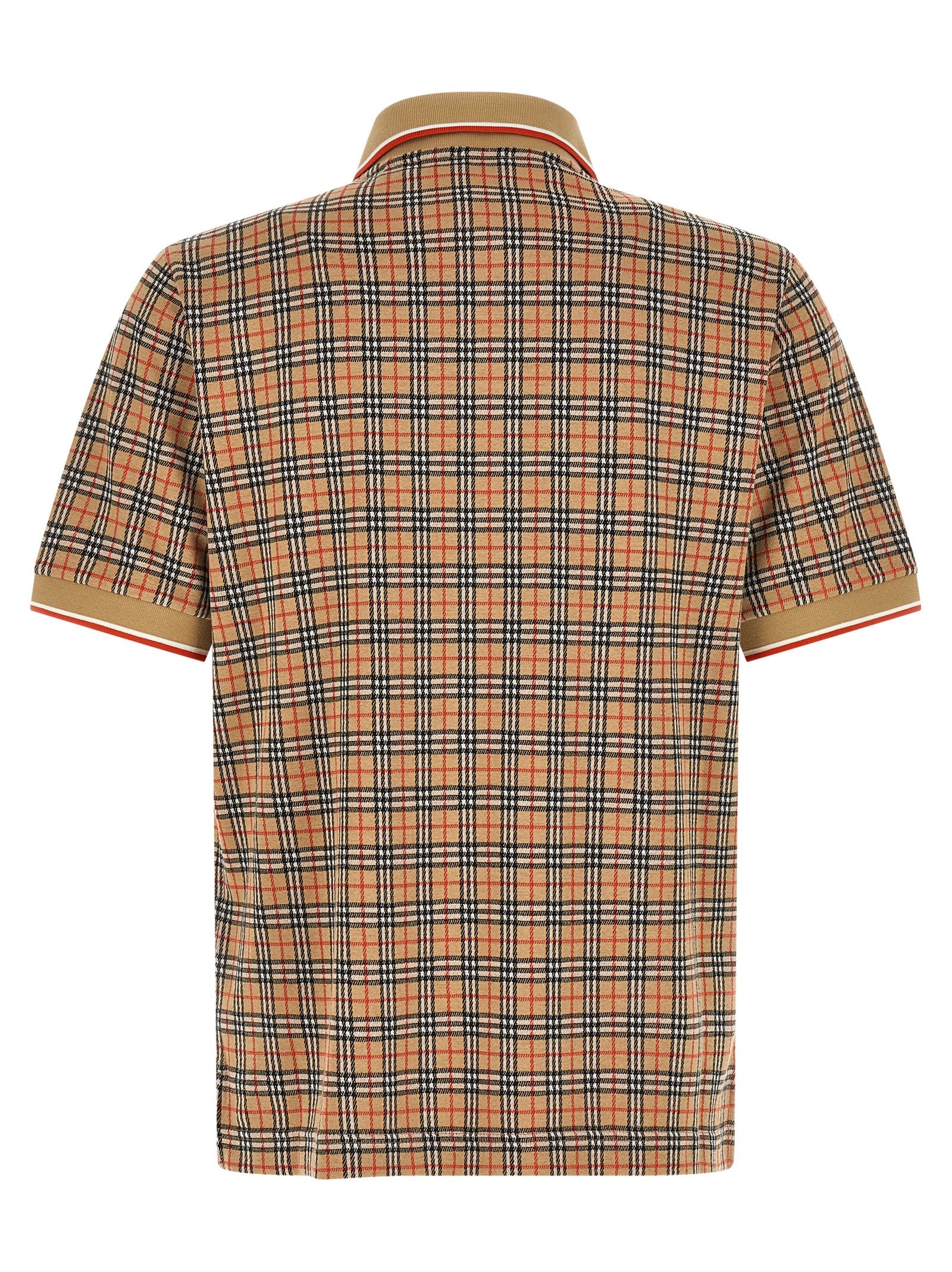 Burberry Beige Viscose Cotton Nylon Polo Shirt