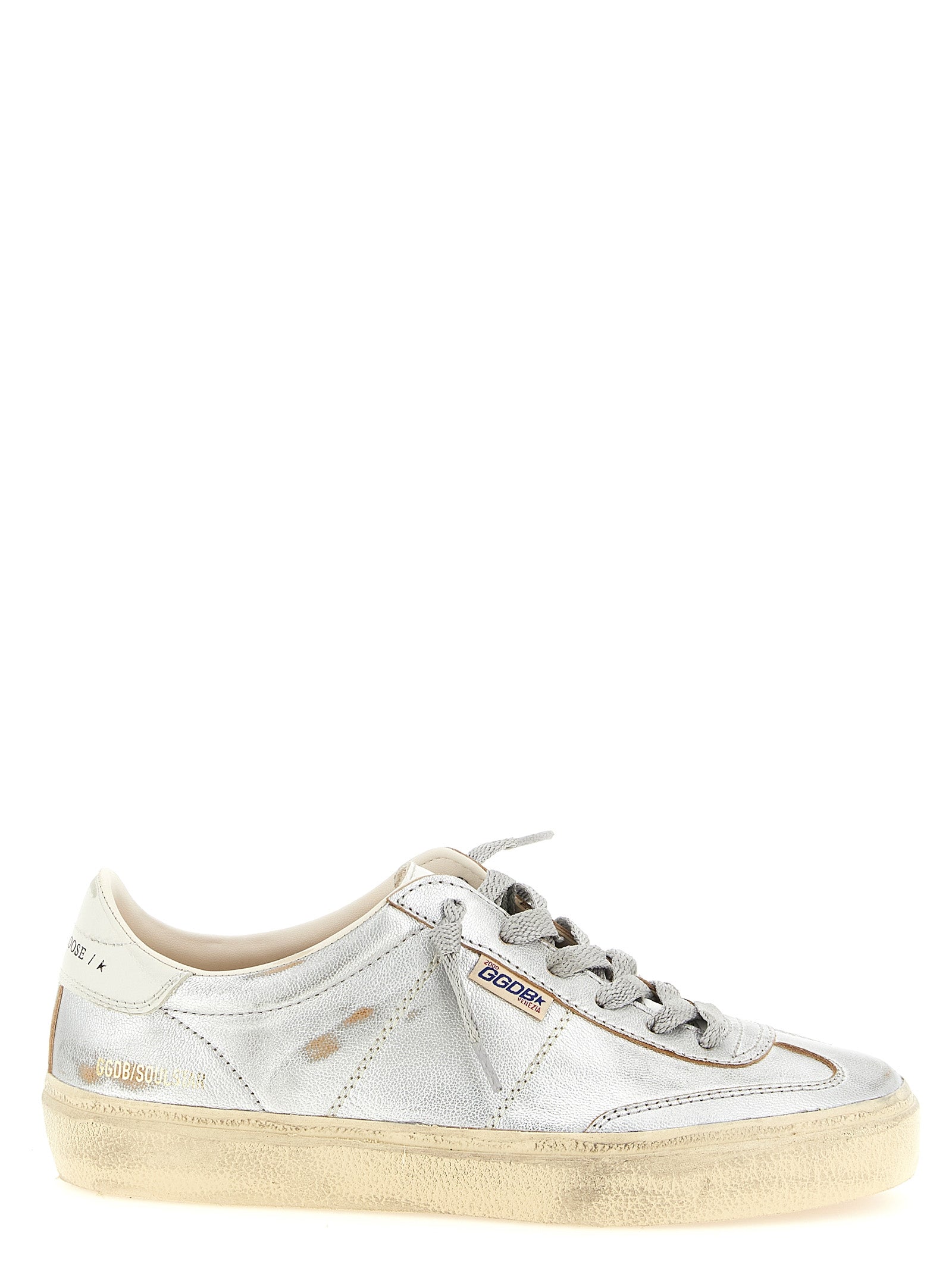 Golden Goose Silver Soul Star Low Top Sneakers Leather