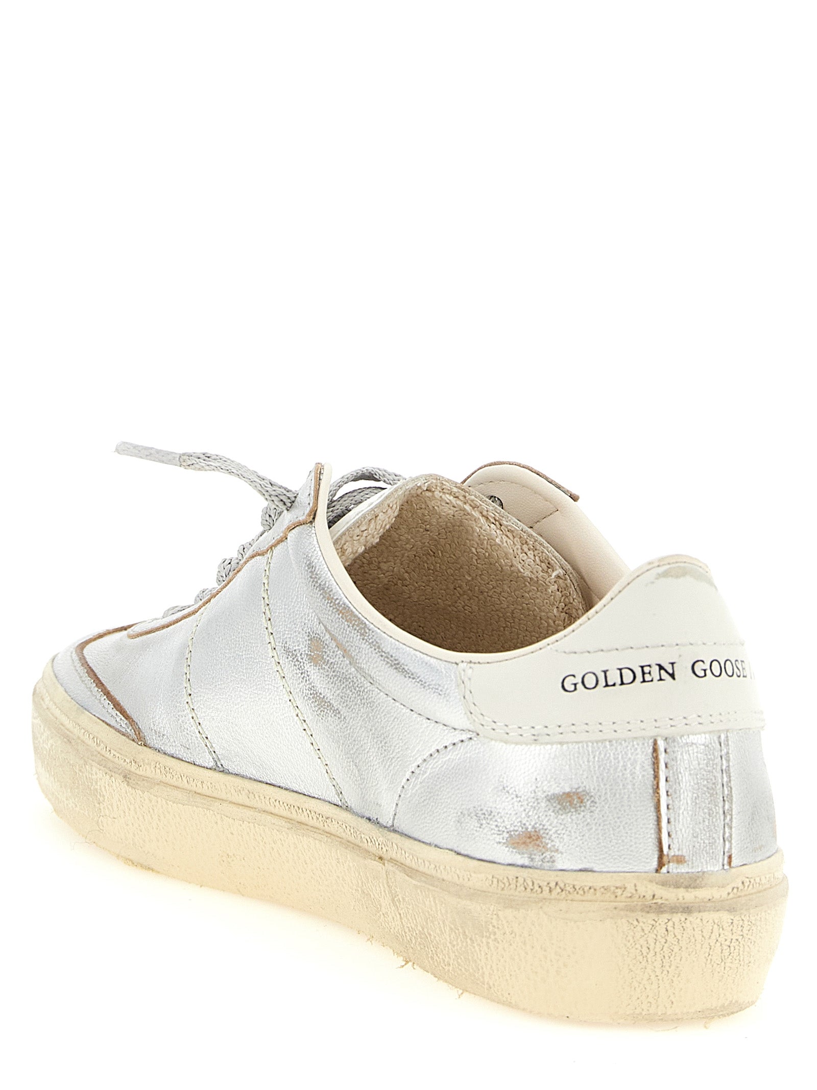 Golden Goose Silver Soul Star Low Top Sneakers Leather