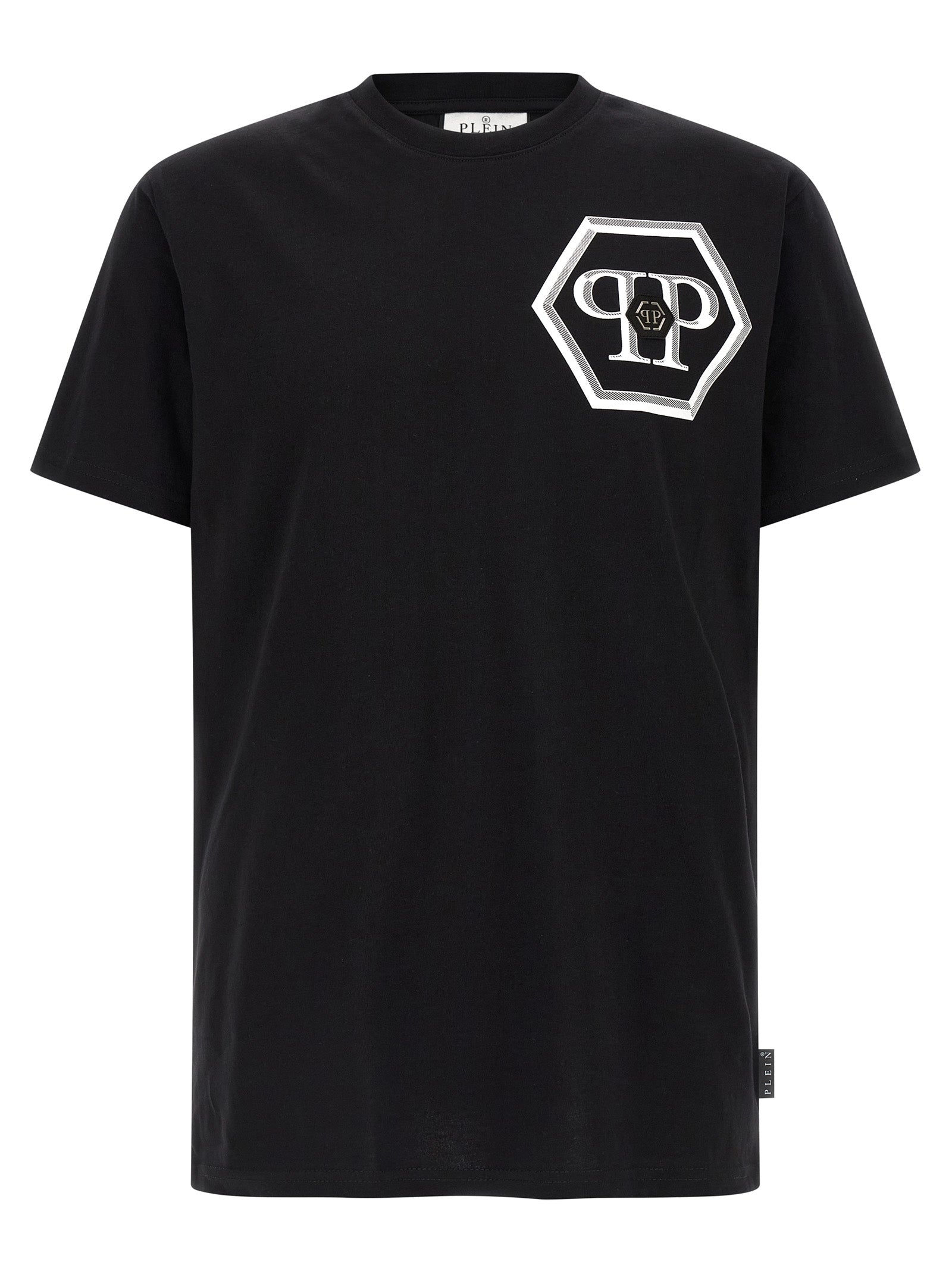T-shirt en coton noir Philipp Plein