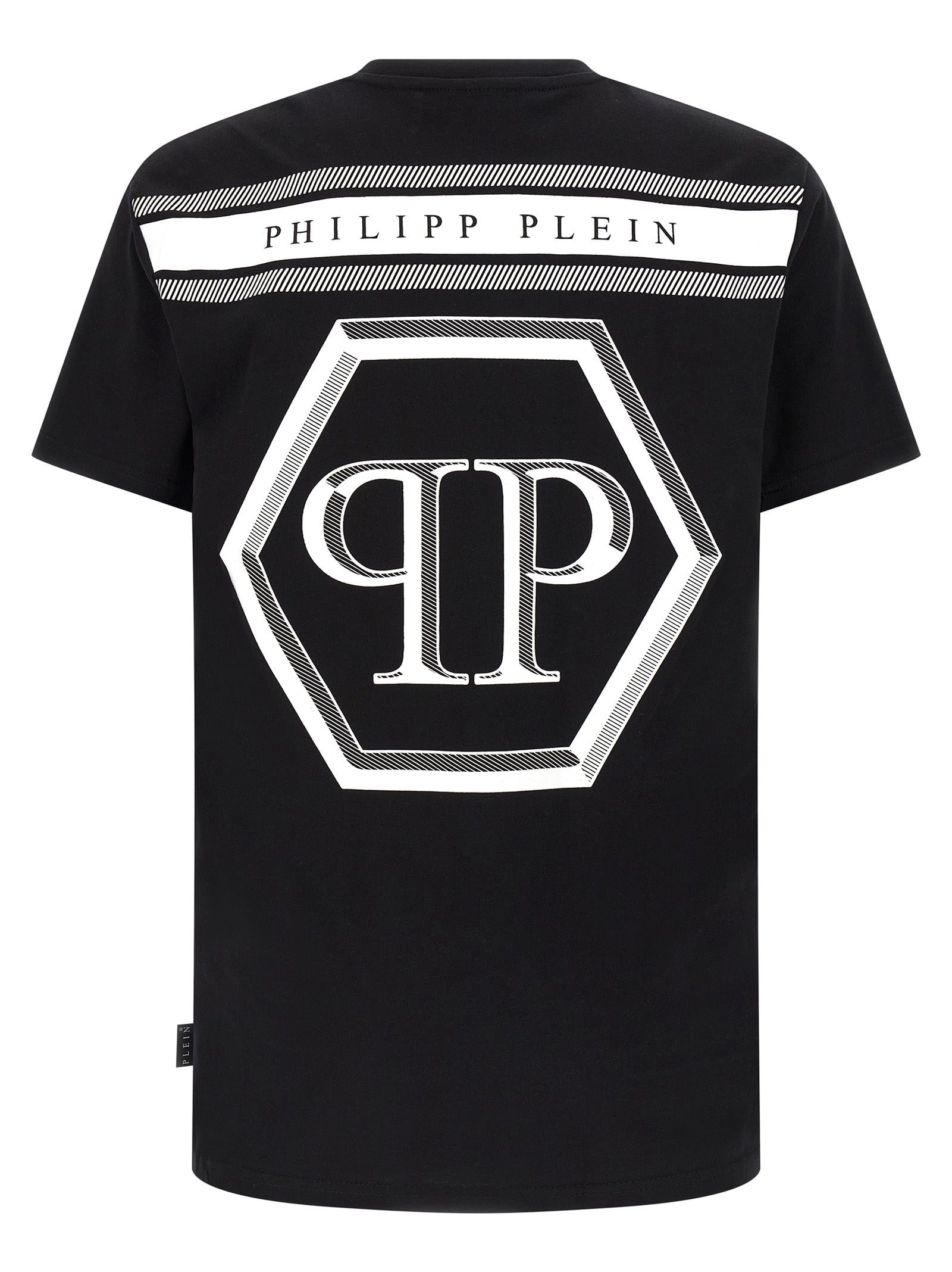 T-shirt en coton noir Philipp Plein