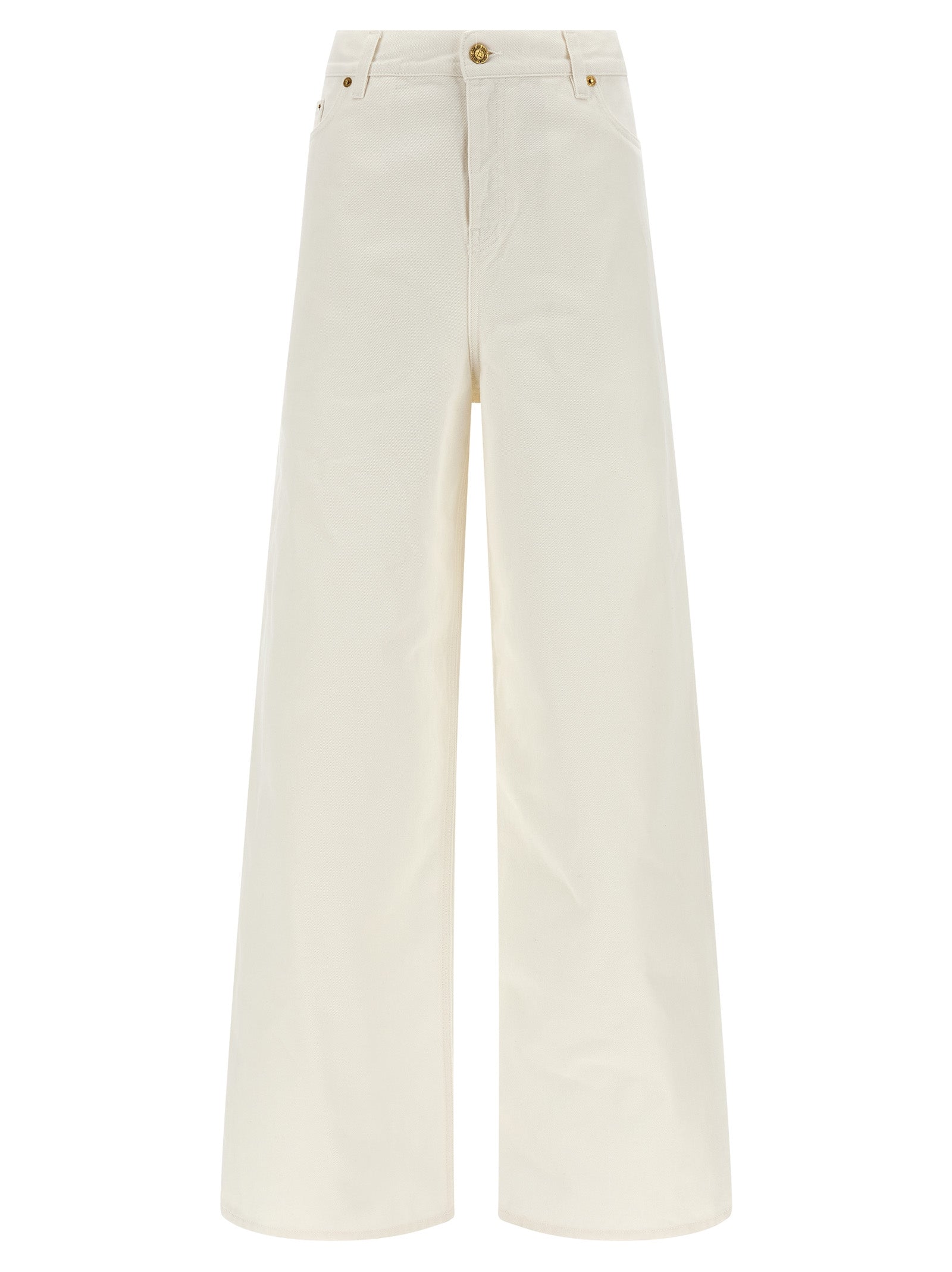 Golden Goose White Melody Boyfriend Cotton Jeans
