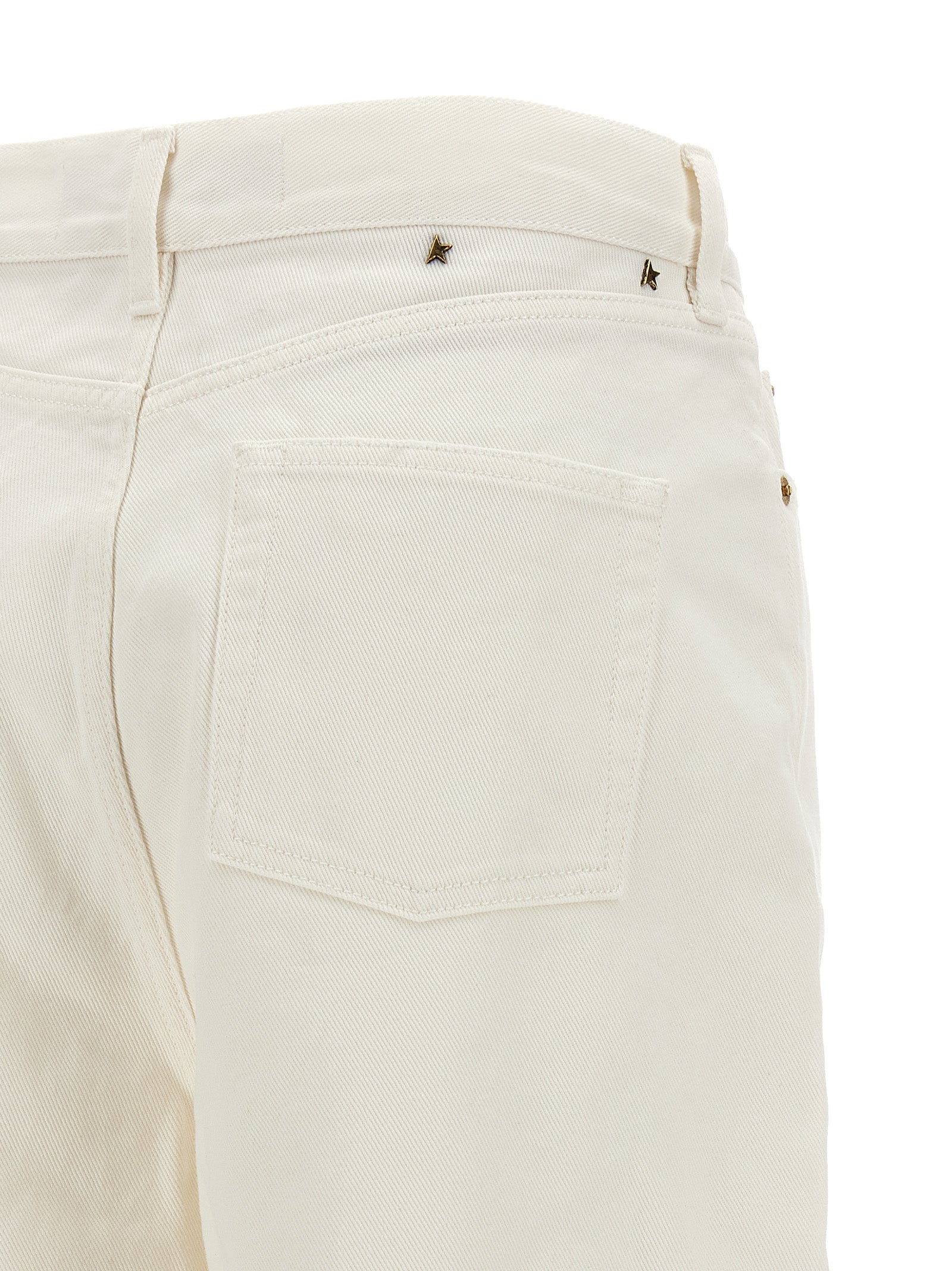 Golden Goose White Melody Boyfriend Cotton Jeans
