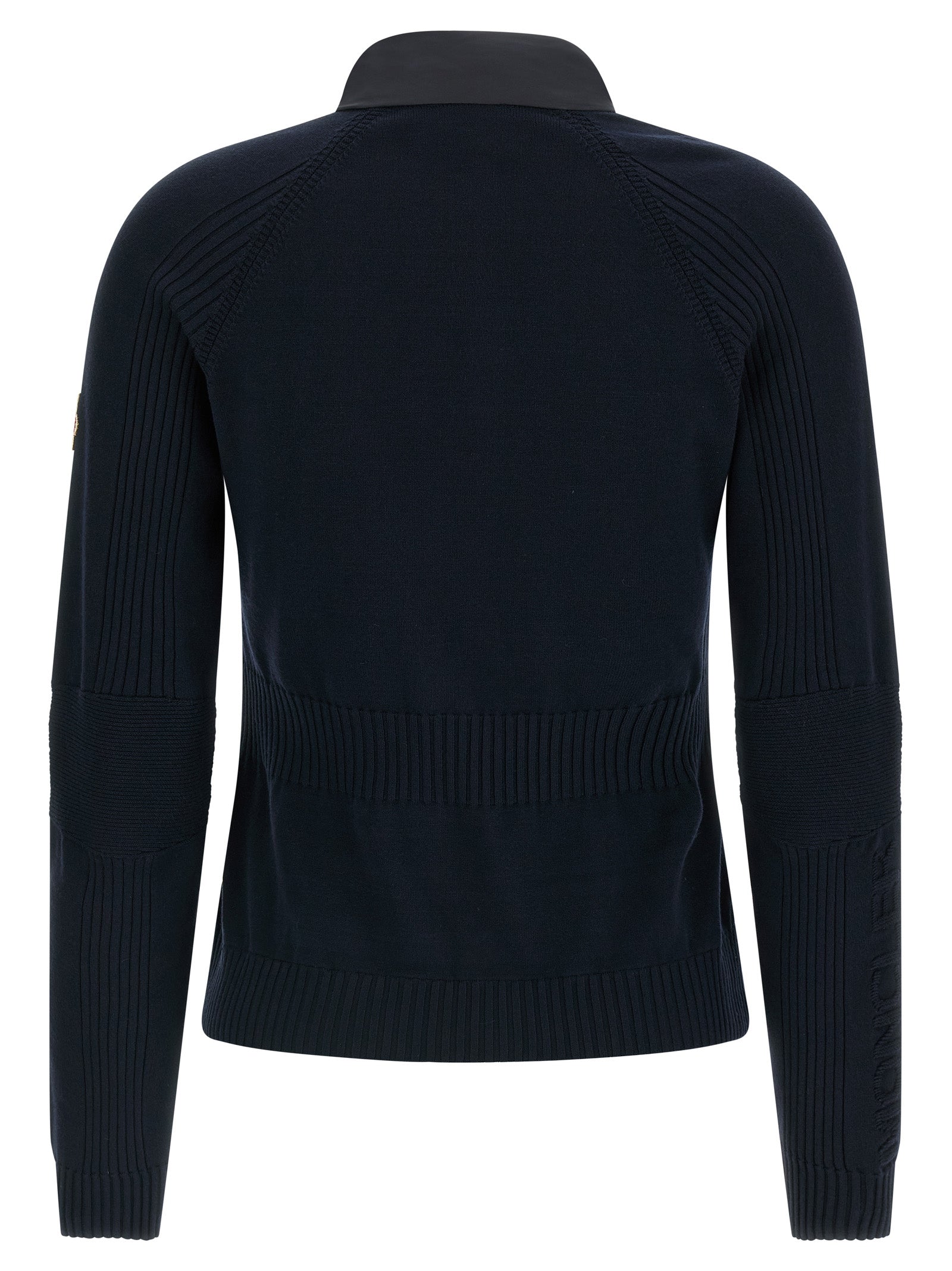 Moncler Grenoble Blue Nylon Cardigan