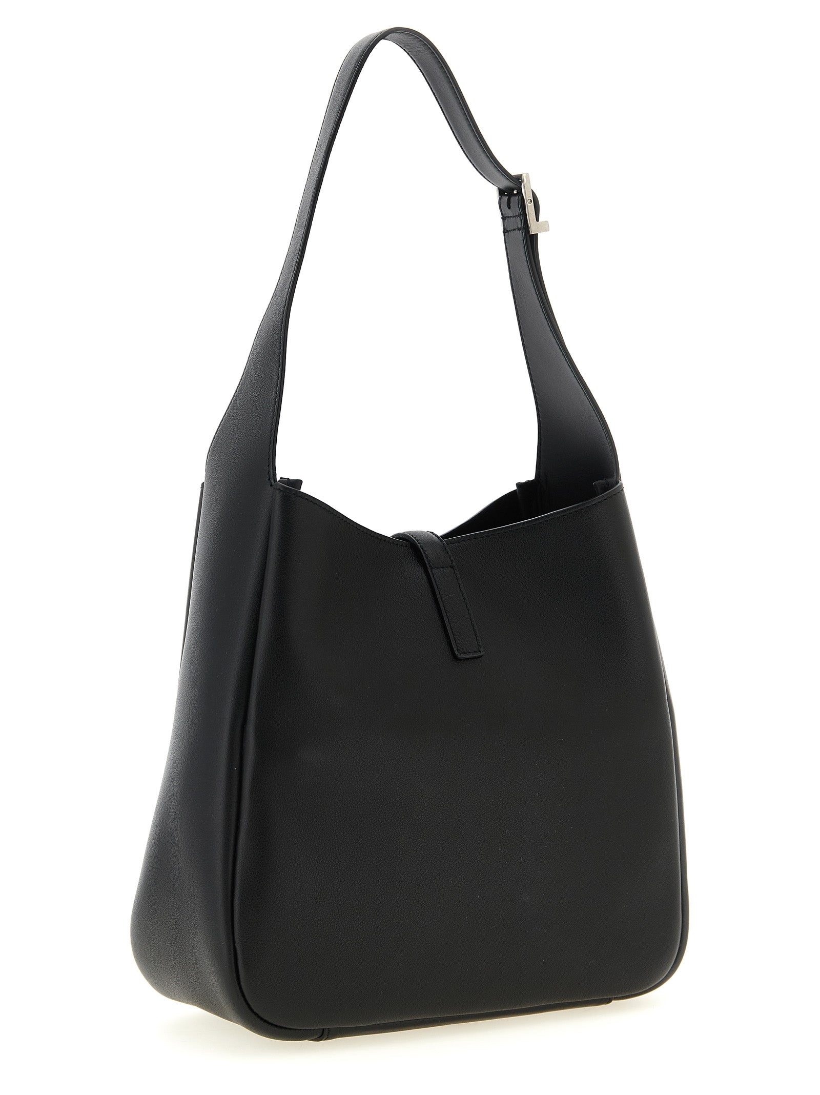 Saint Laurent Black Le 5 à 7 Shoulder Bag Leather