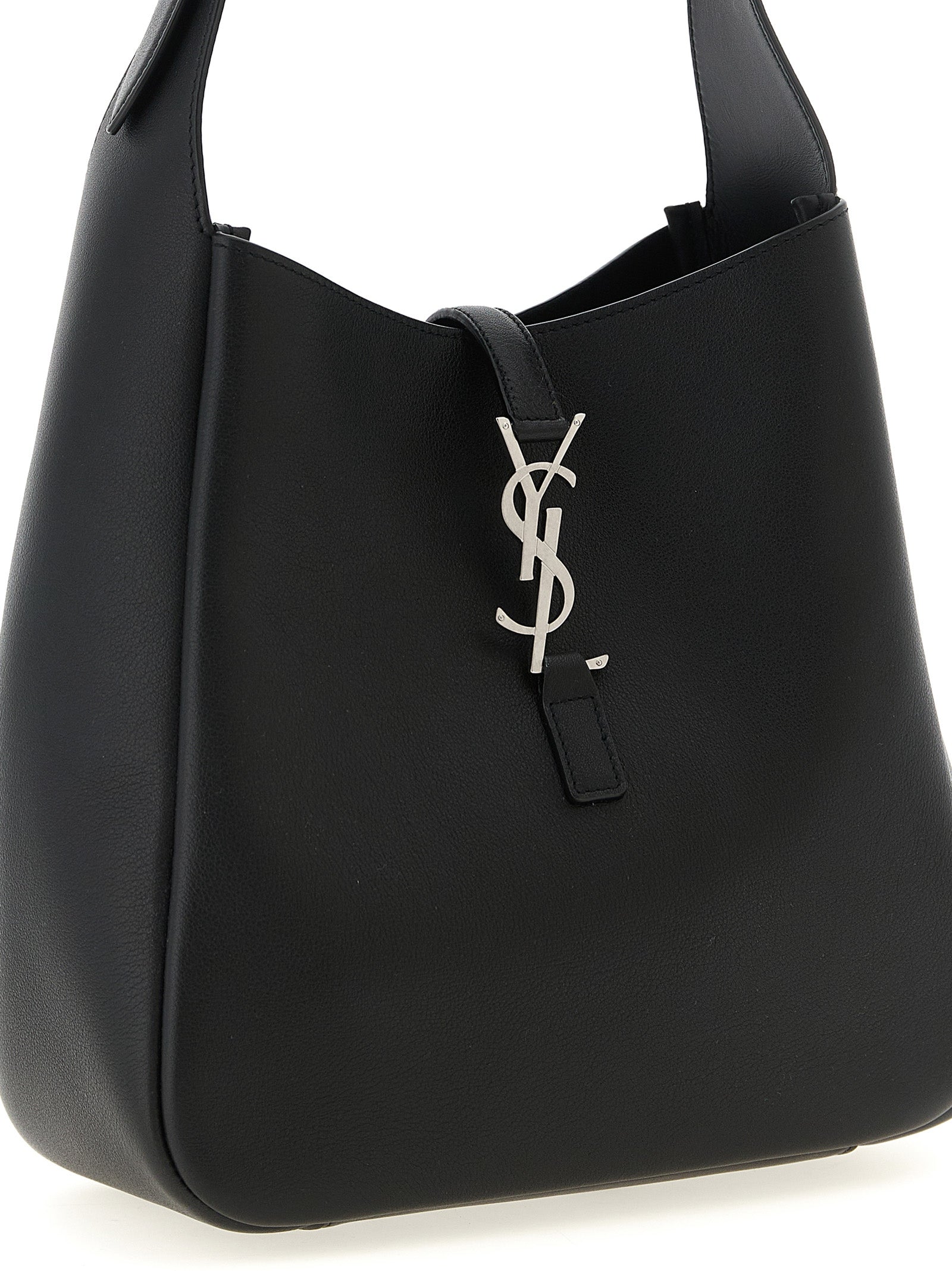 Saint Laurent Black Le 5 à 7 Shoulder Bag Leather