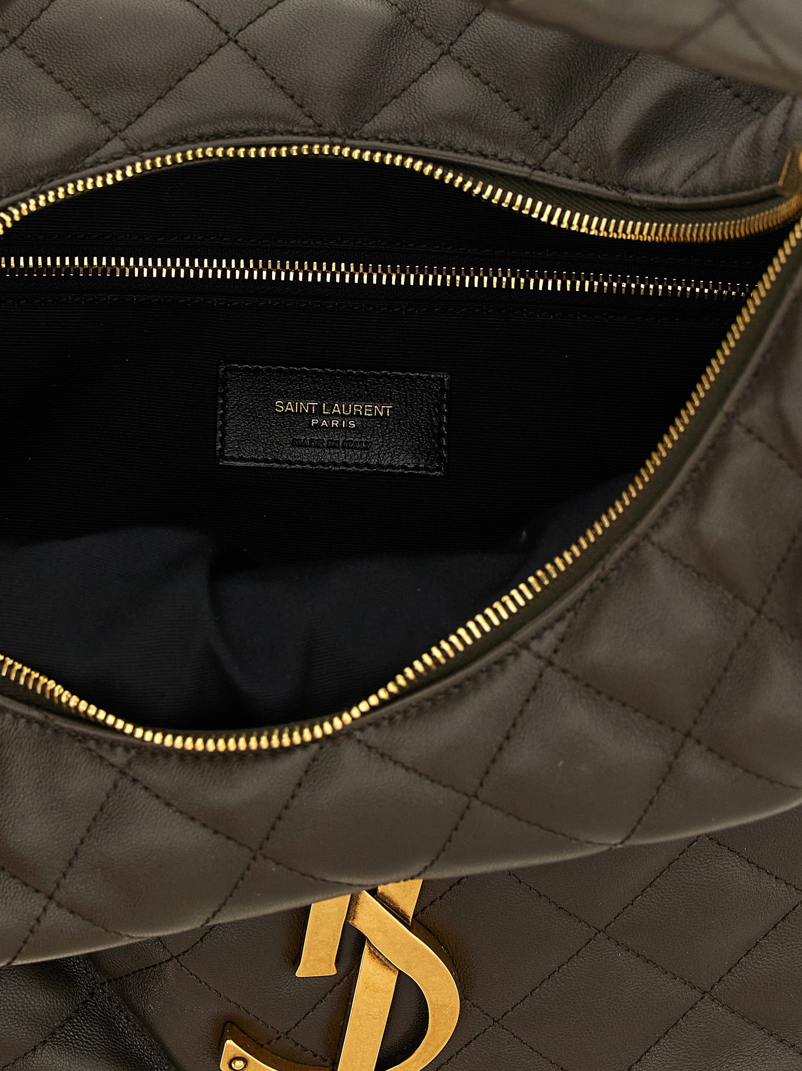 Saint Laurent Brown Hobo Icare Lambskin Shoulder Bag