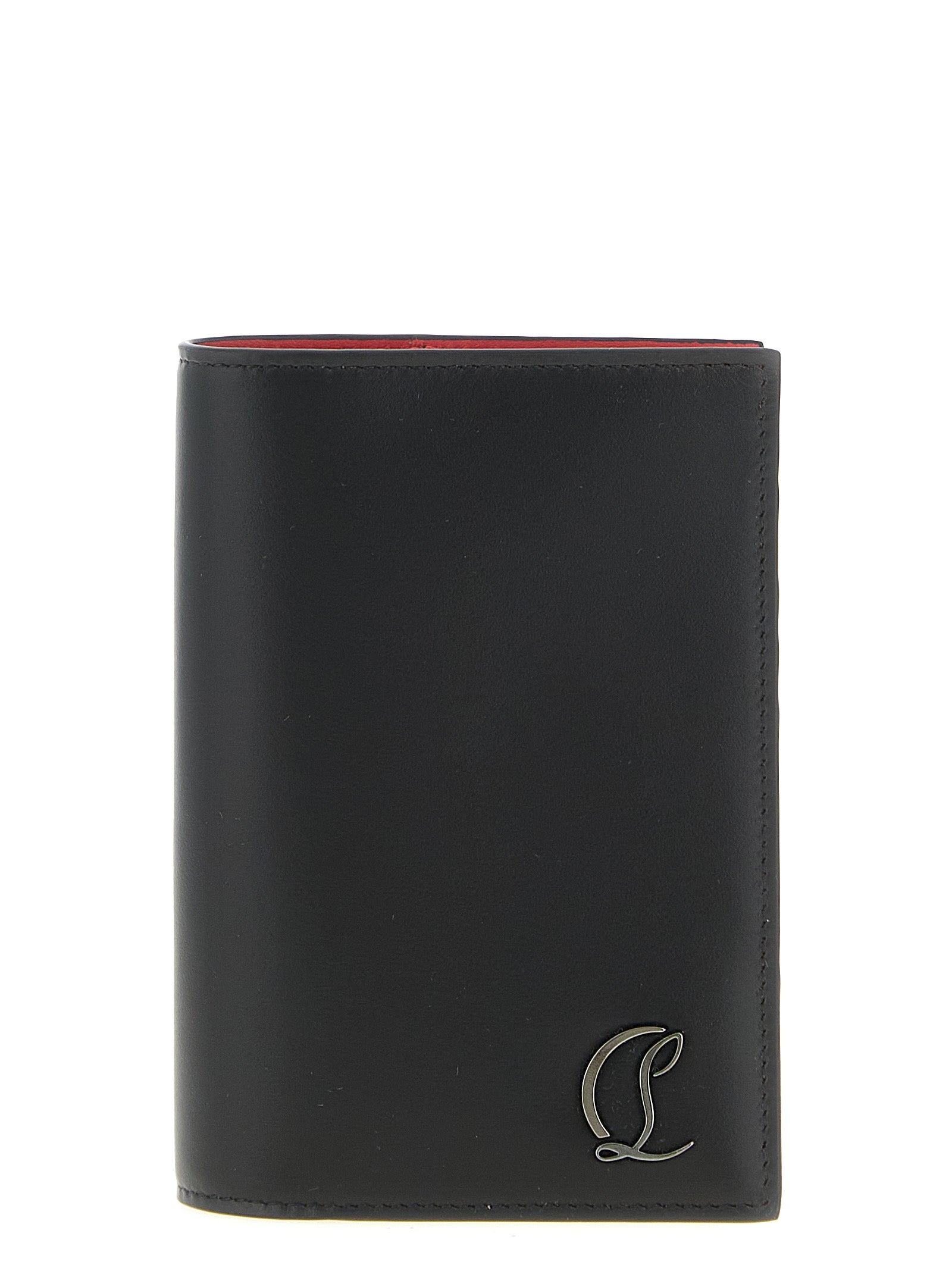 Christian Louboutin Black Mooncrest Wallet Calf Leather