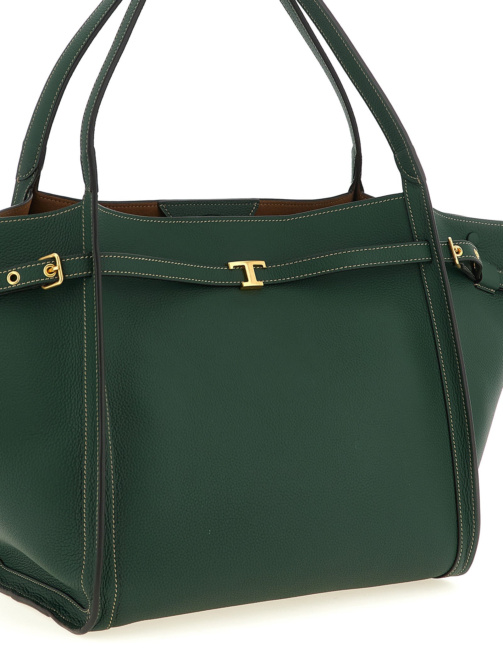Tod’s Green Tim Medium Tote Leather