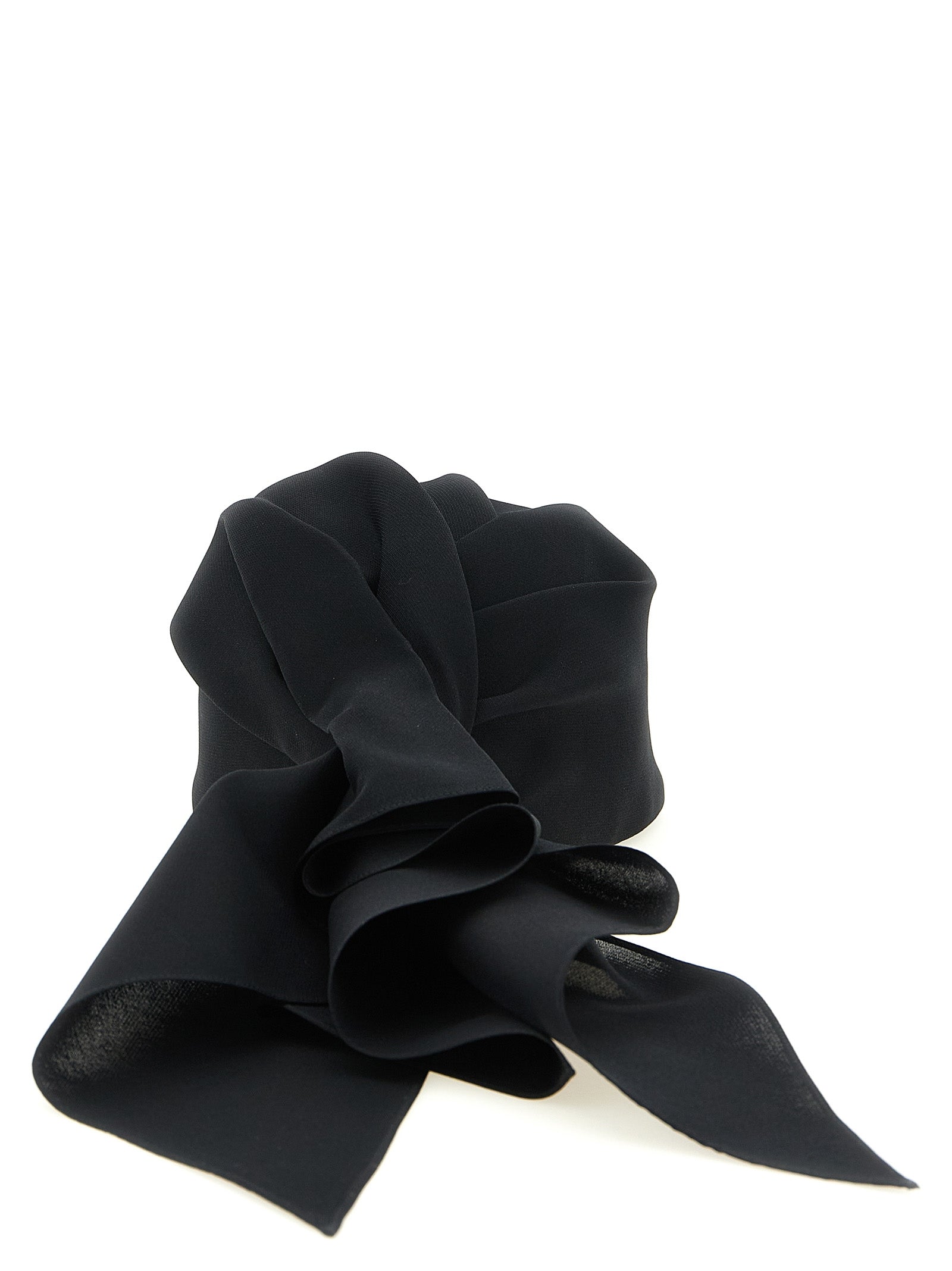 Balenciaga Black Silk Cap Baseball Hat
