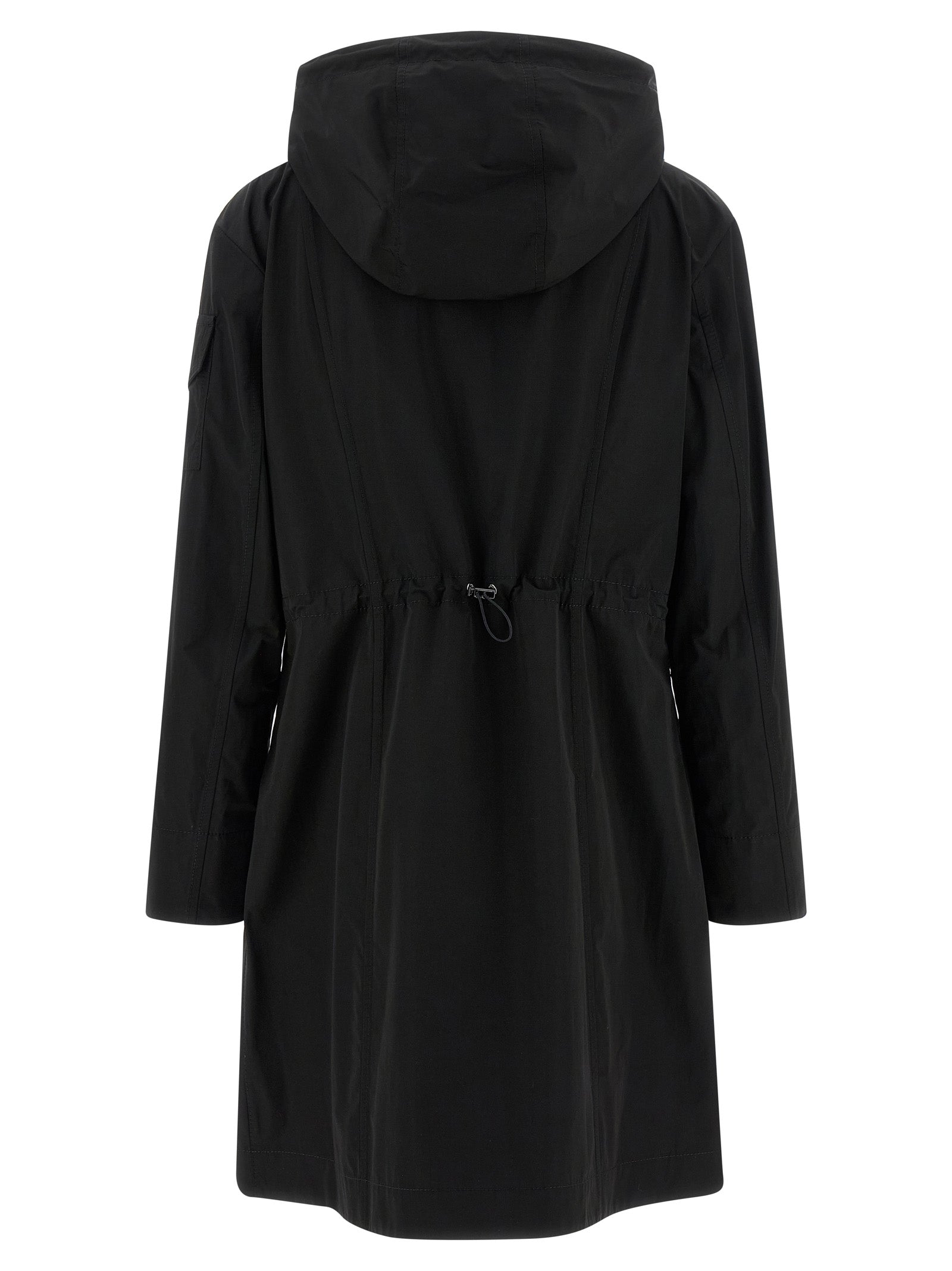 Moncler Black Laerte Polyester Cotton Parka