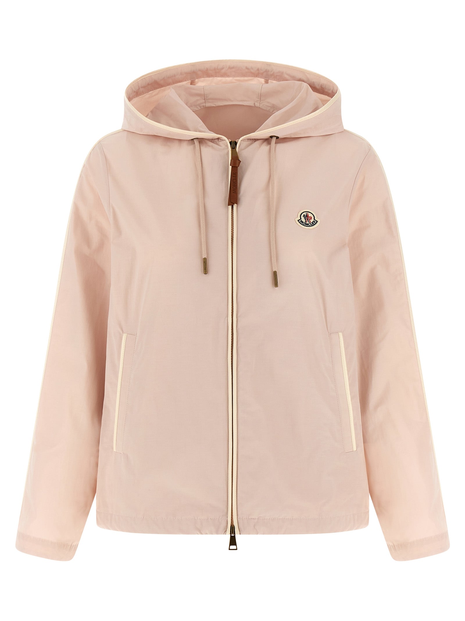 Moncler Pink Sarracenia Shell Jacket Polyester Cotton