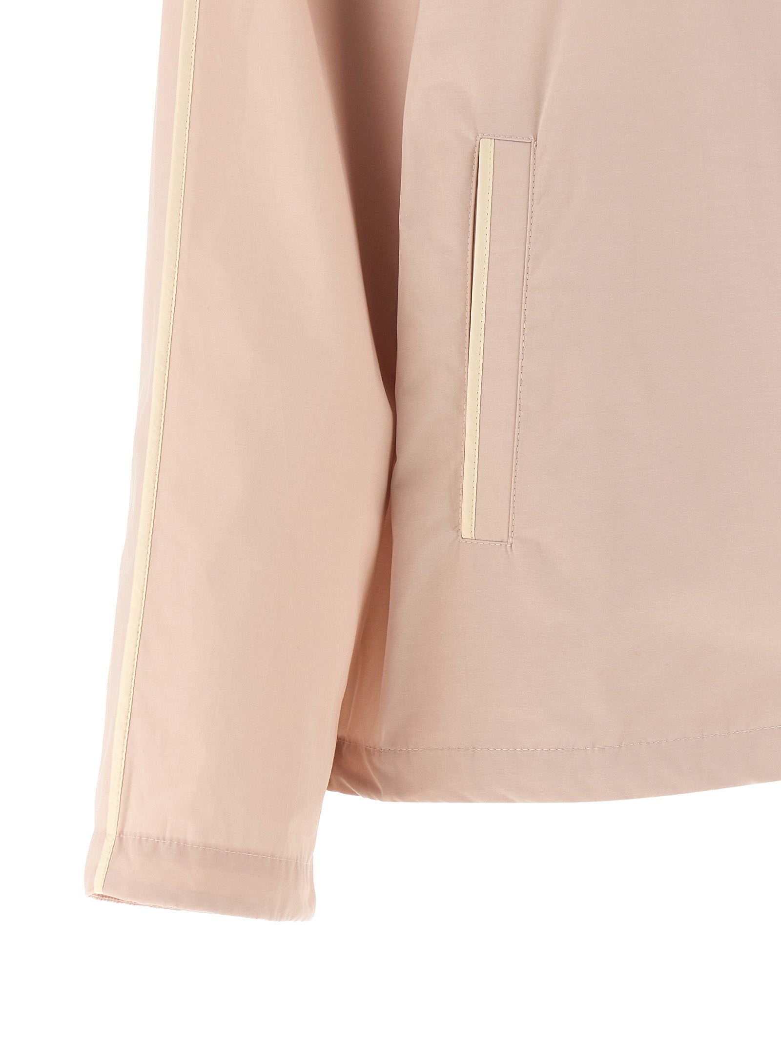 Moncler Pink Sarracenia Shell Jacket Polyester Cotton