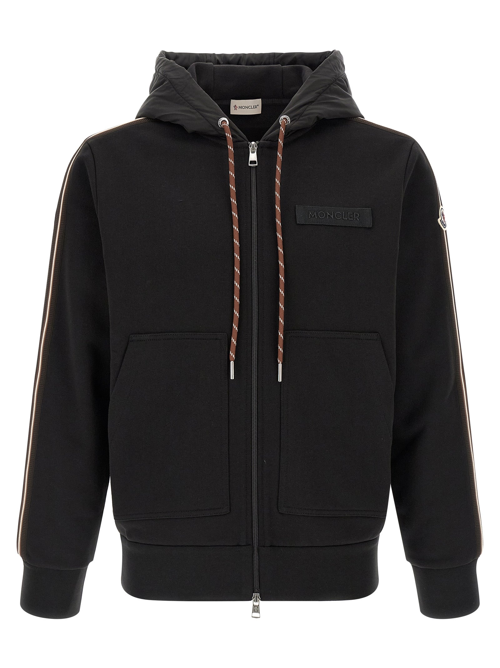 Moncler Black Nylon Sweatshirt