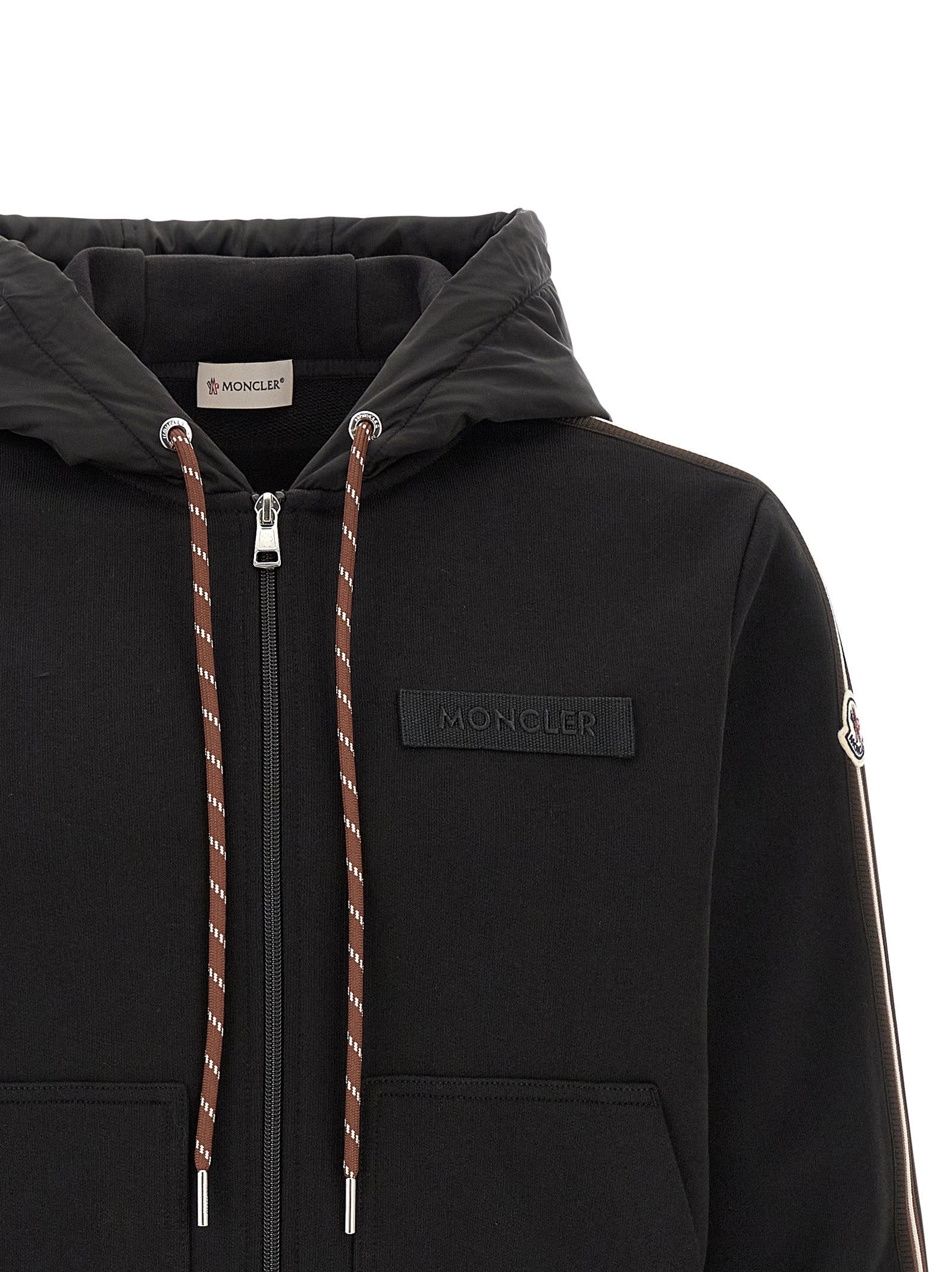 Moncler Black Nylon Sweatshirt