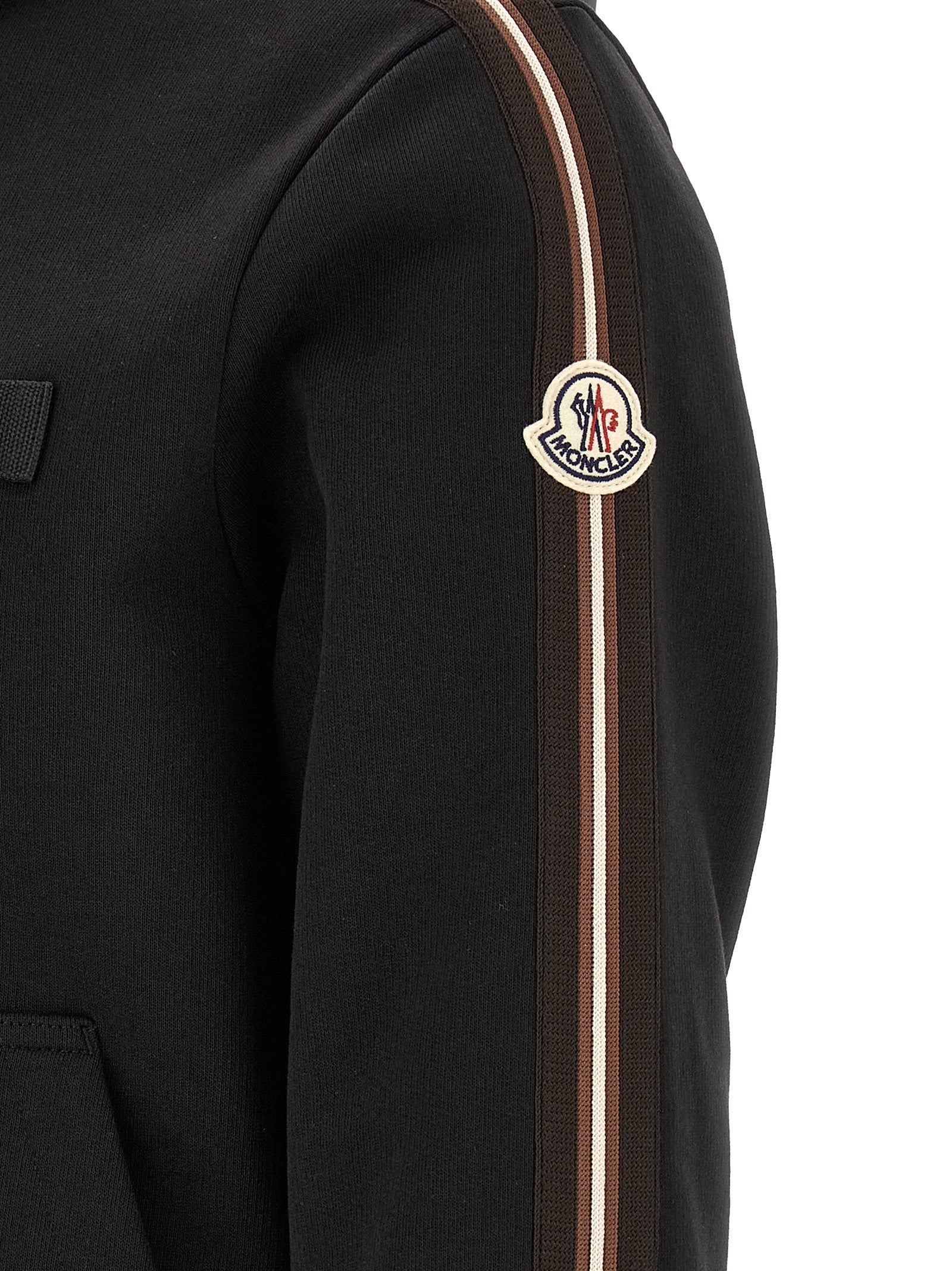 Moncler Black Nylon Sweatshirt