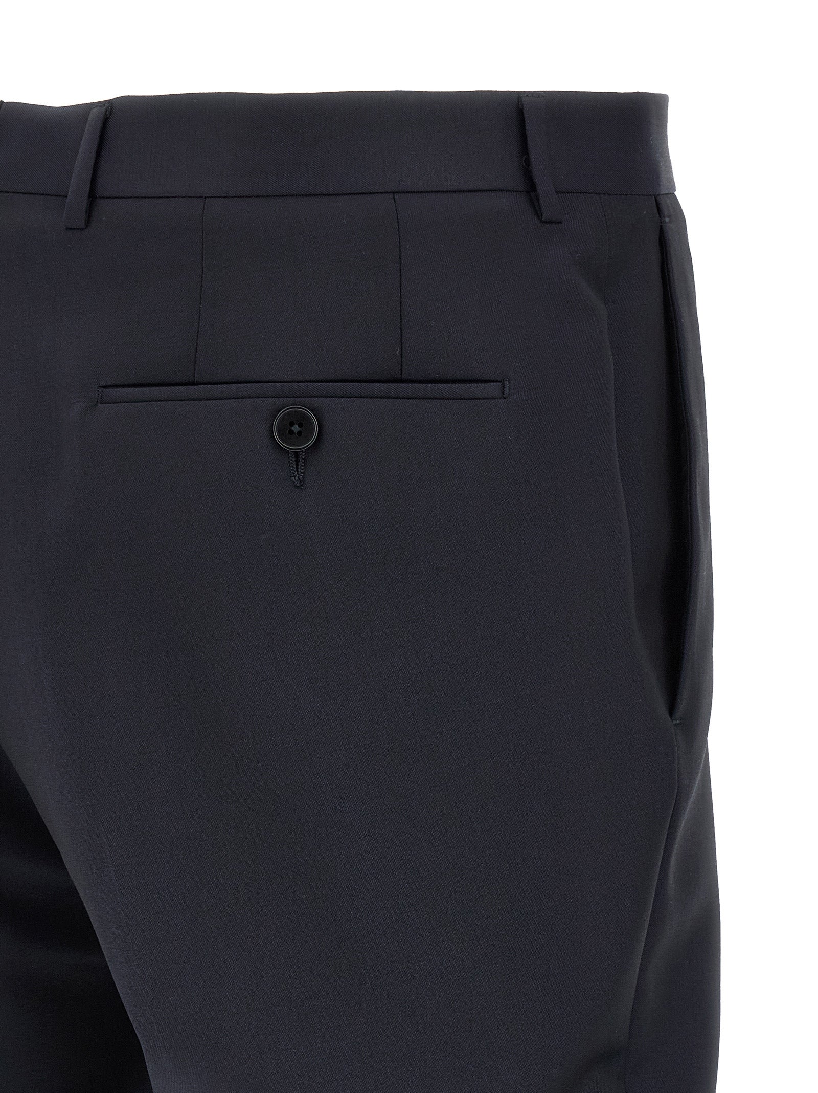 Zegna Blue Wool Mohair Two-Piece Suit