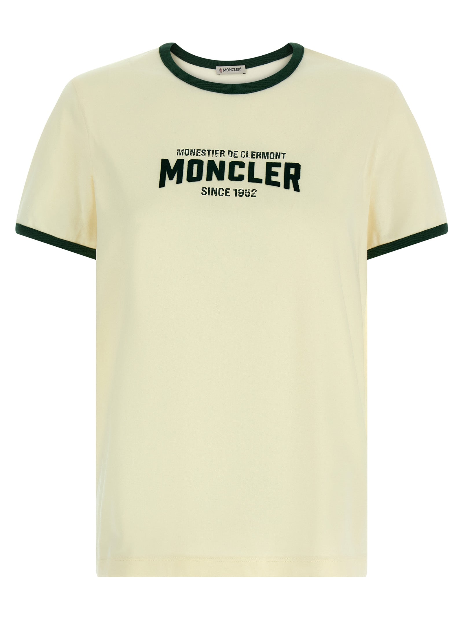 T-shirt en coton beige Moncler