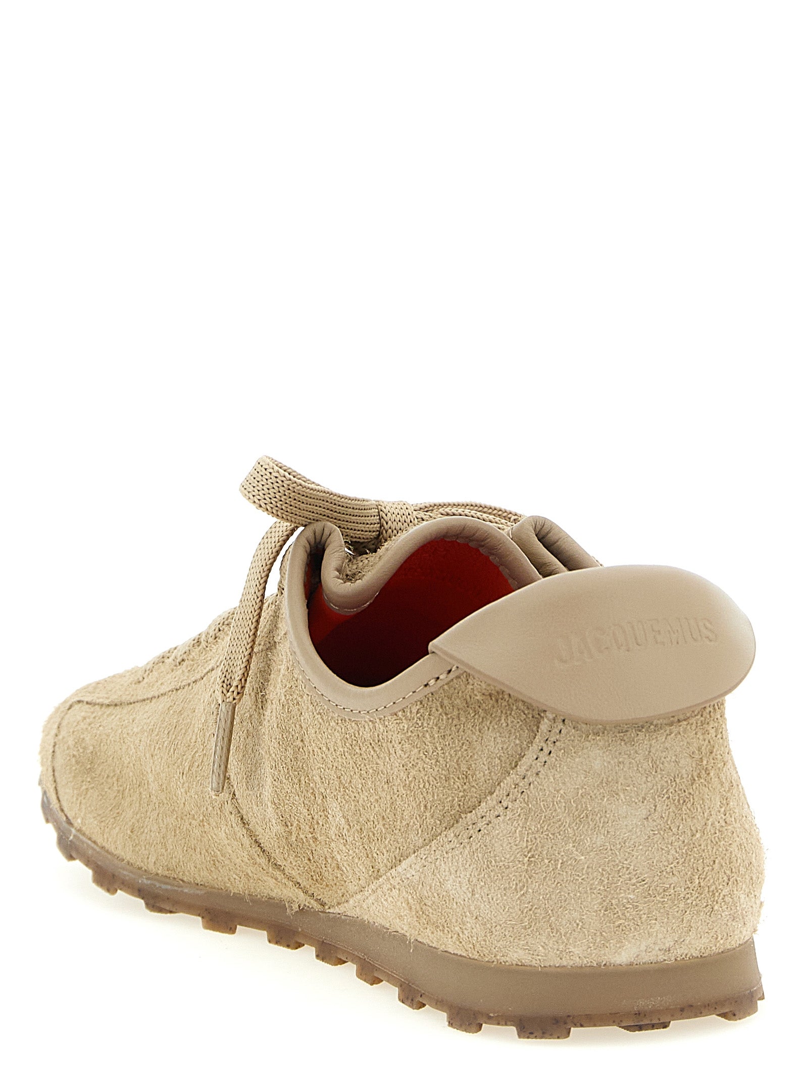 Jacquemus Beige Les Tennis Leather Sneakers