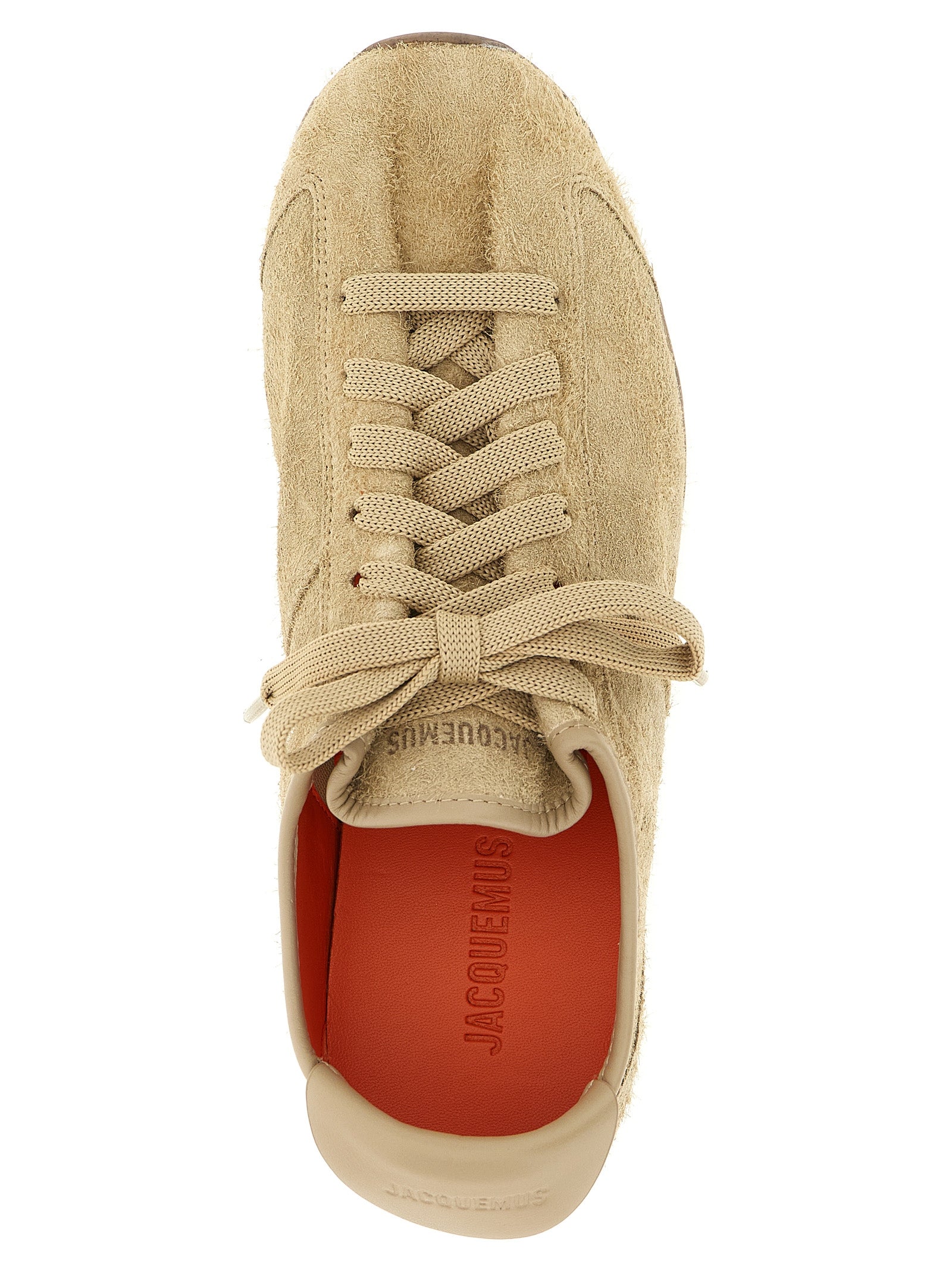 Jacquemus Beige Les Tennis Leather Sneakers