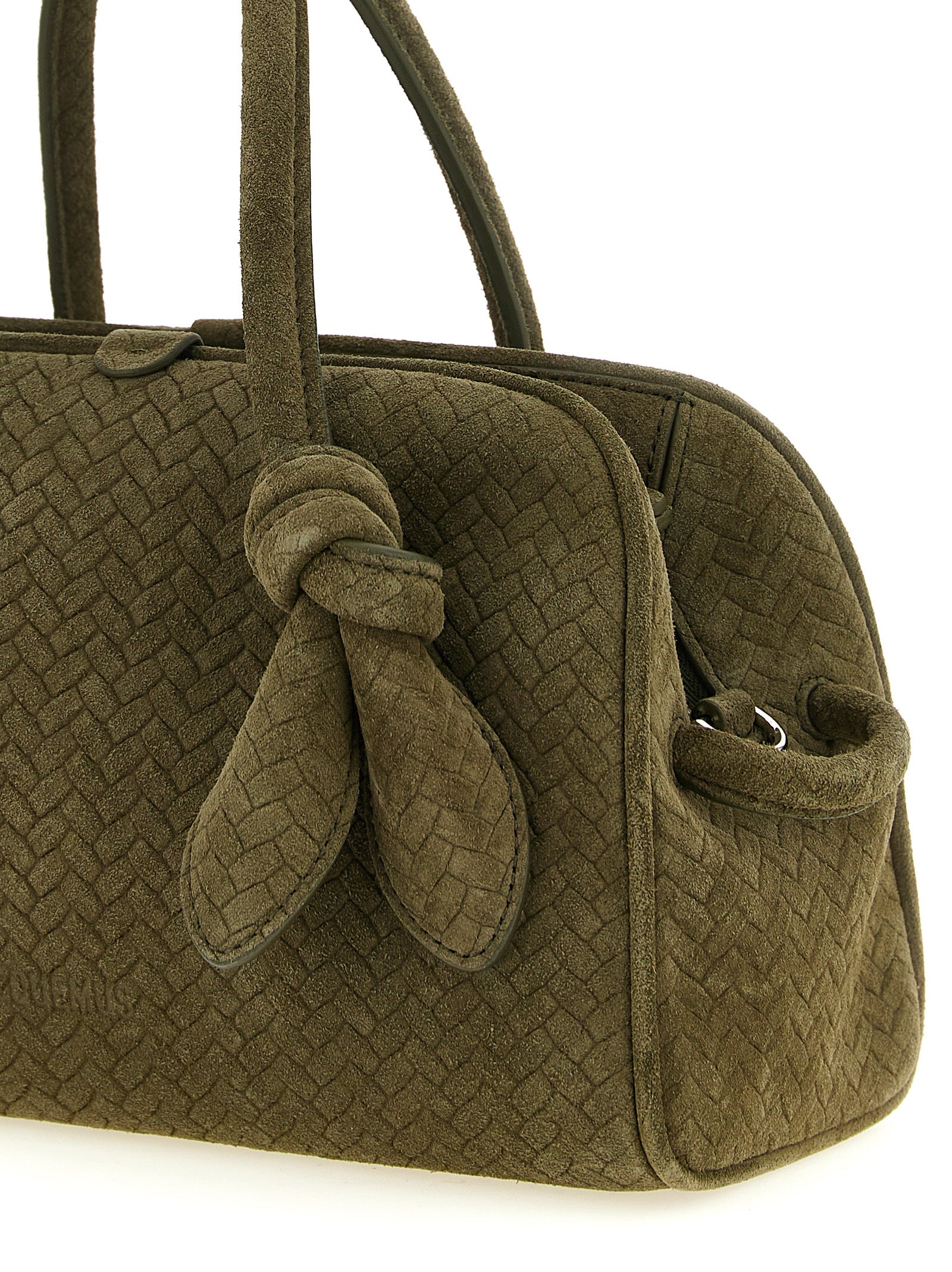 Jacquemus Green Le Petit Turismo Calf Leather Handbag