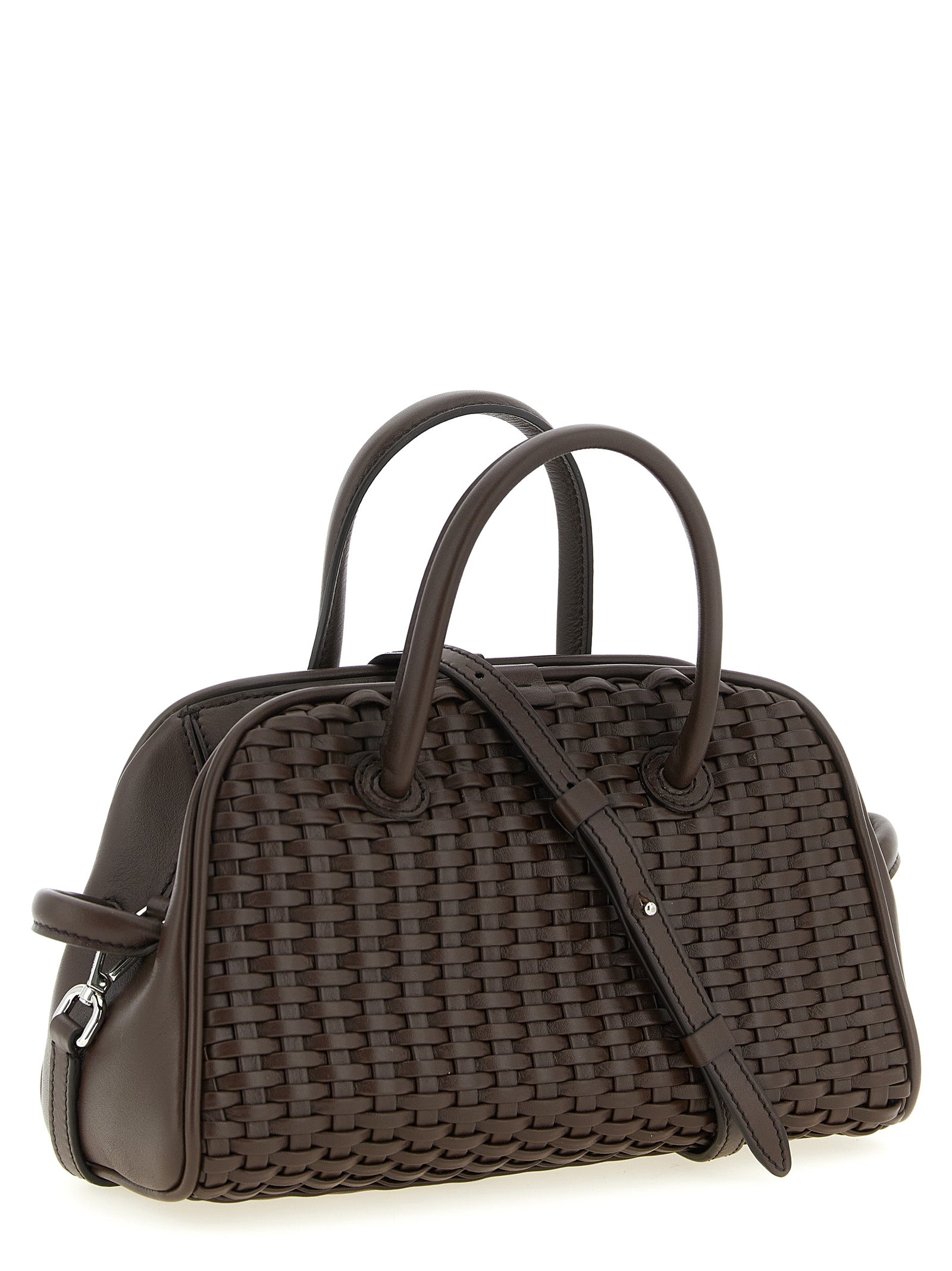 Jacquemus Brown Le Petit Turismo Cotton Handbag