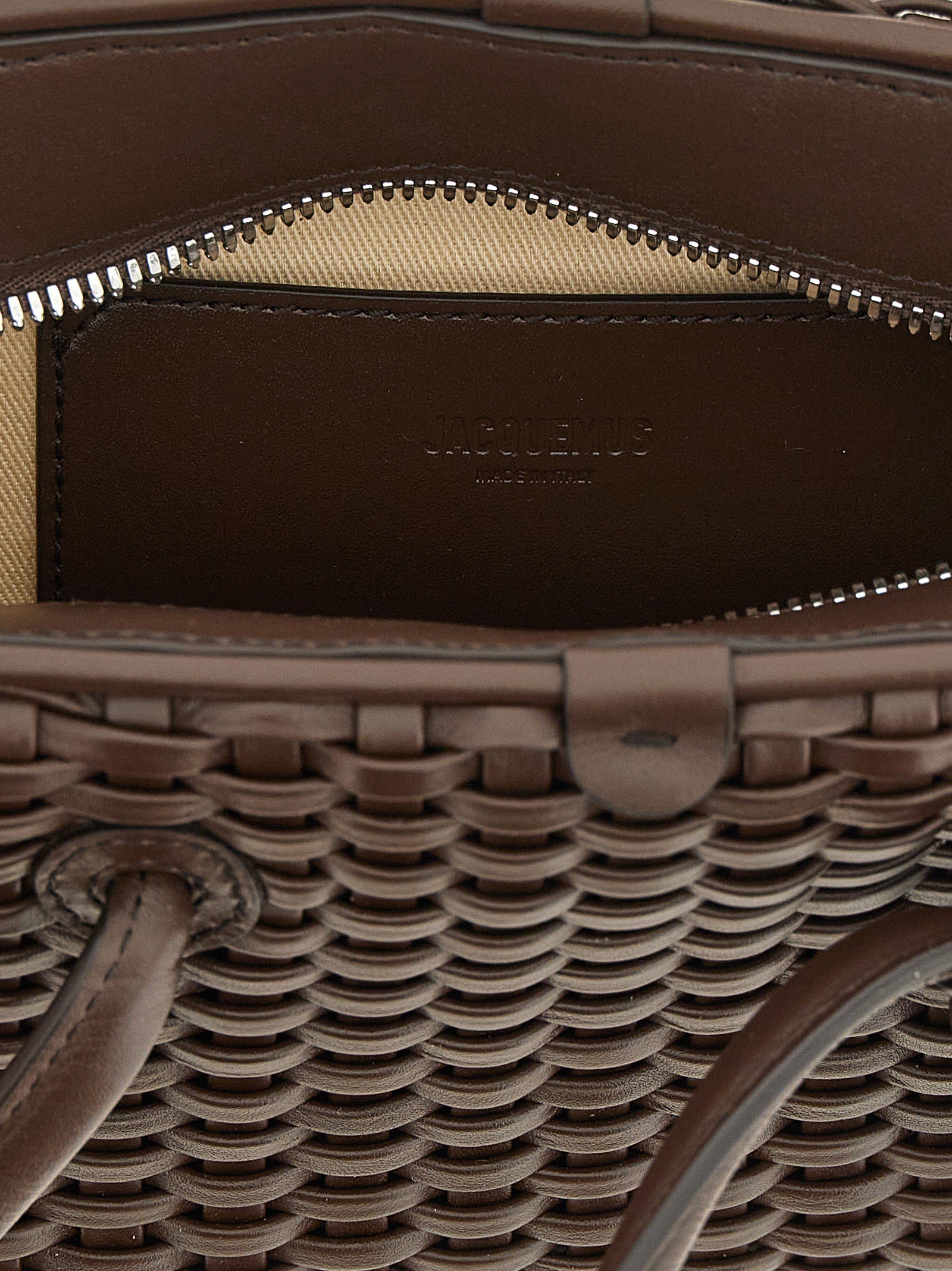 Jacquemus Brown Le Petit Turismo Cotton Handbag