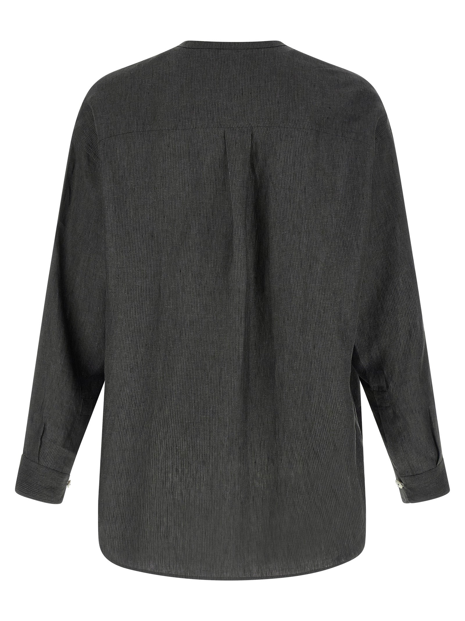 Jacquemus Gray La Chemise Pastro Linen Blouse