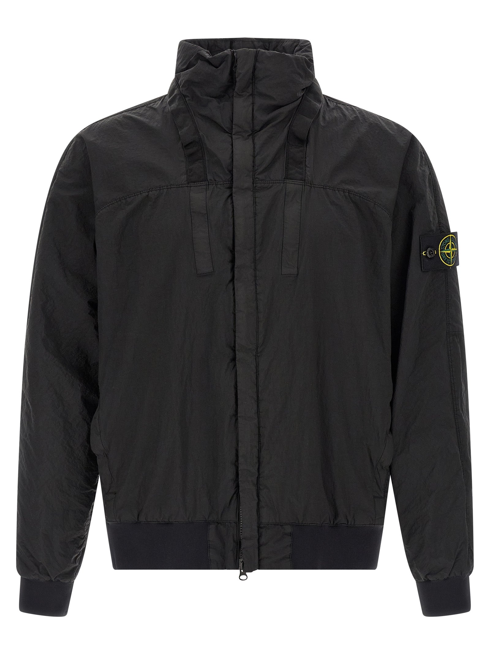 Blouson Stone Island en polyamide noir
