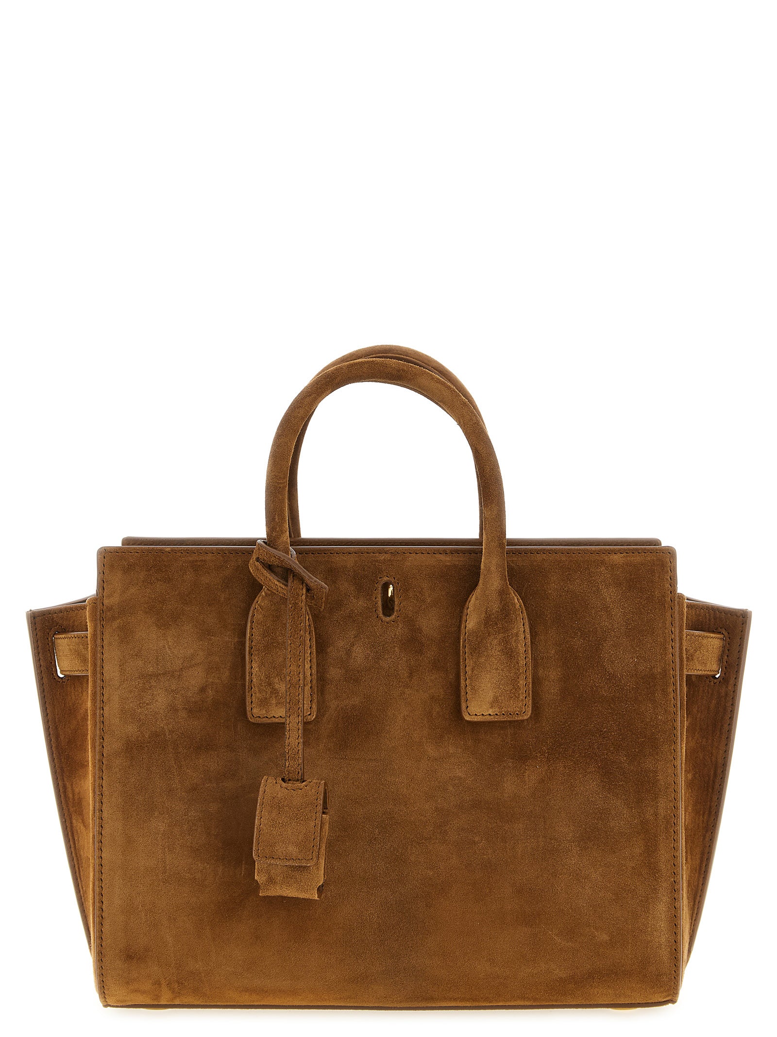 Saint Laurent Brown Sac De Jour Small Handbag Calf Leather