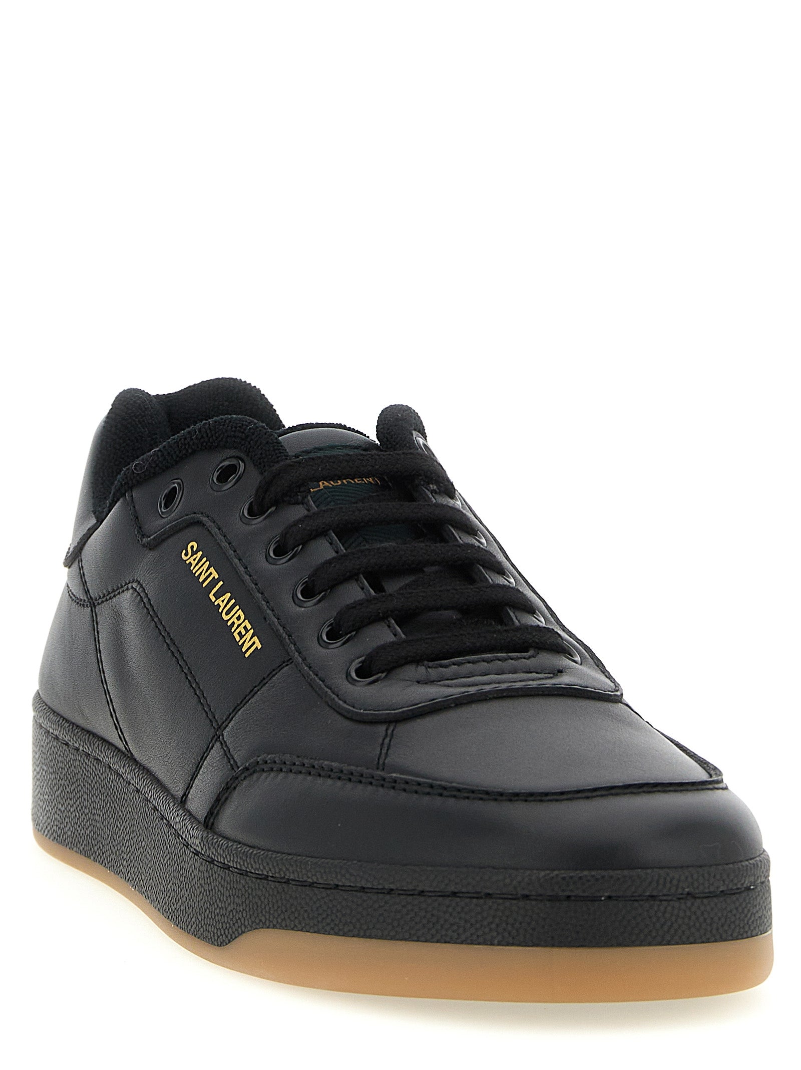Saint Laurent Black SL61 Low Top Sneakers Leather