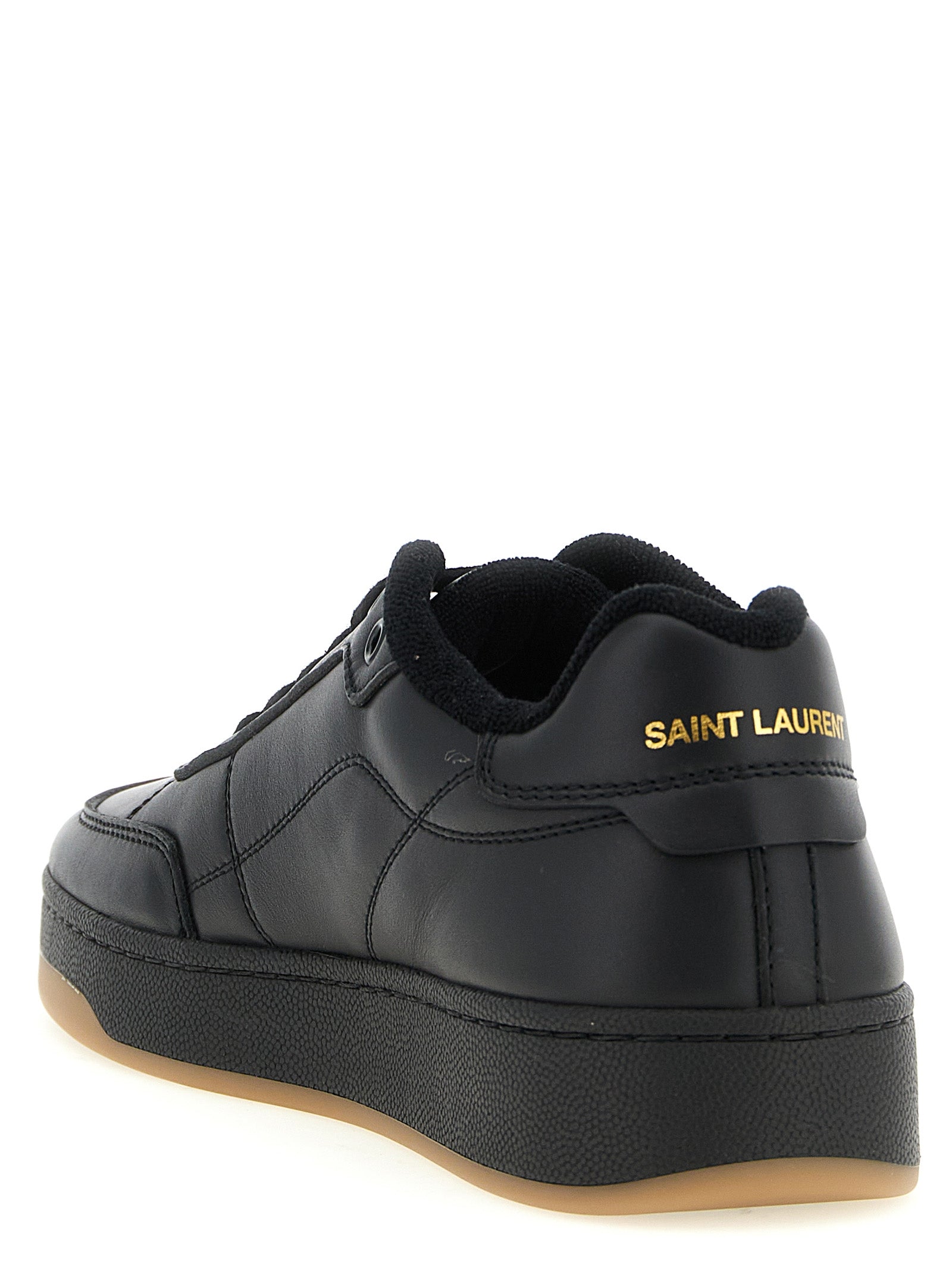 Saint Laurent Black SL61 Low Top Sneakers Leather