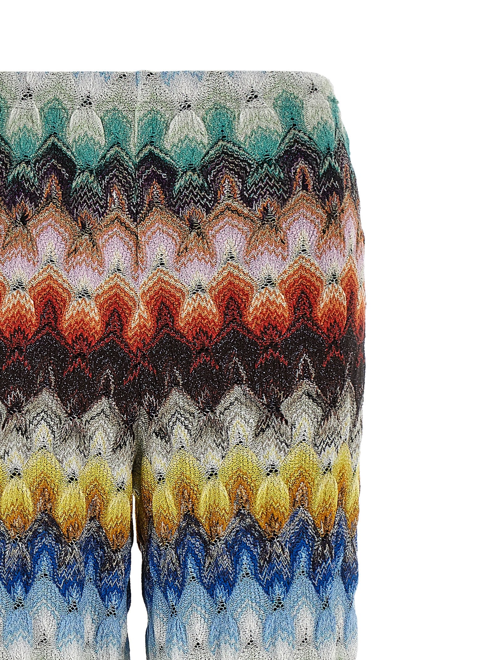 Missoni Multicolor Viscose Lamé Casual Pants