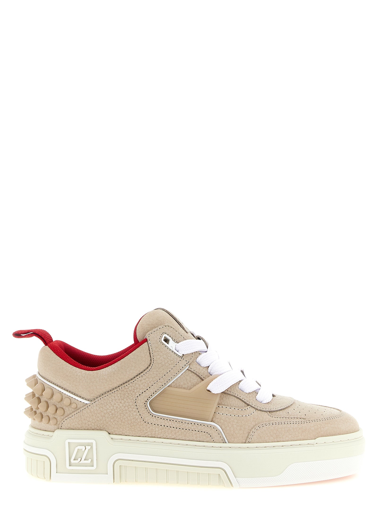 Christian Louboutin Beige Astroloubi 2 Athletic Sneakers Leather