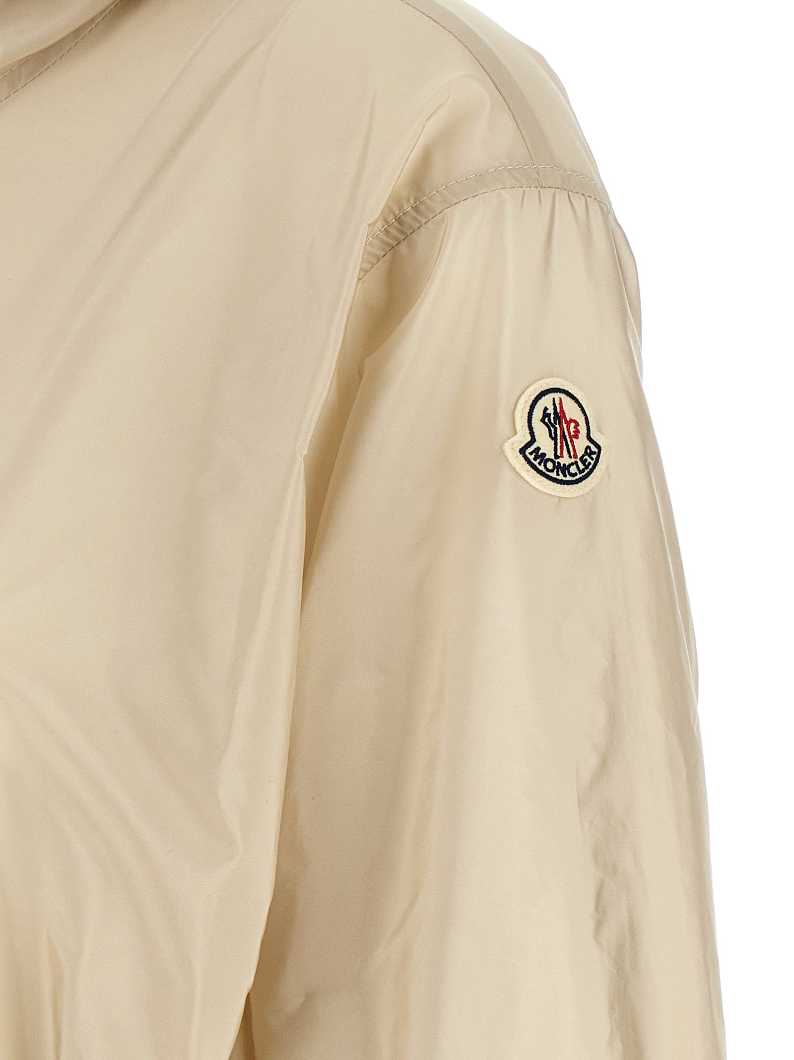 Moncler Beige Weteau Nylon Shell Jacket
