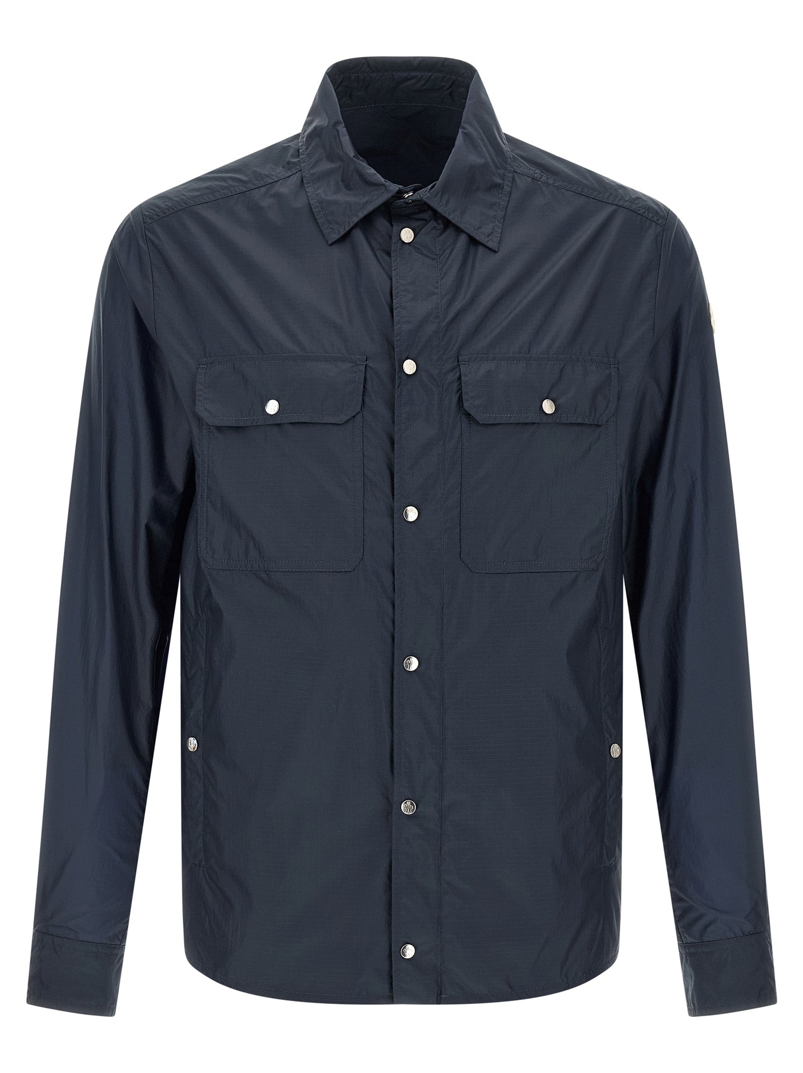 Moncler Blue Nylon Blouse