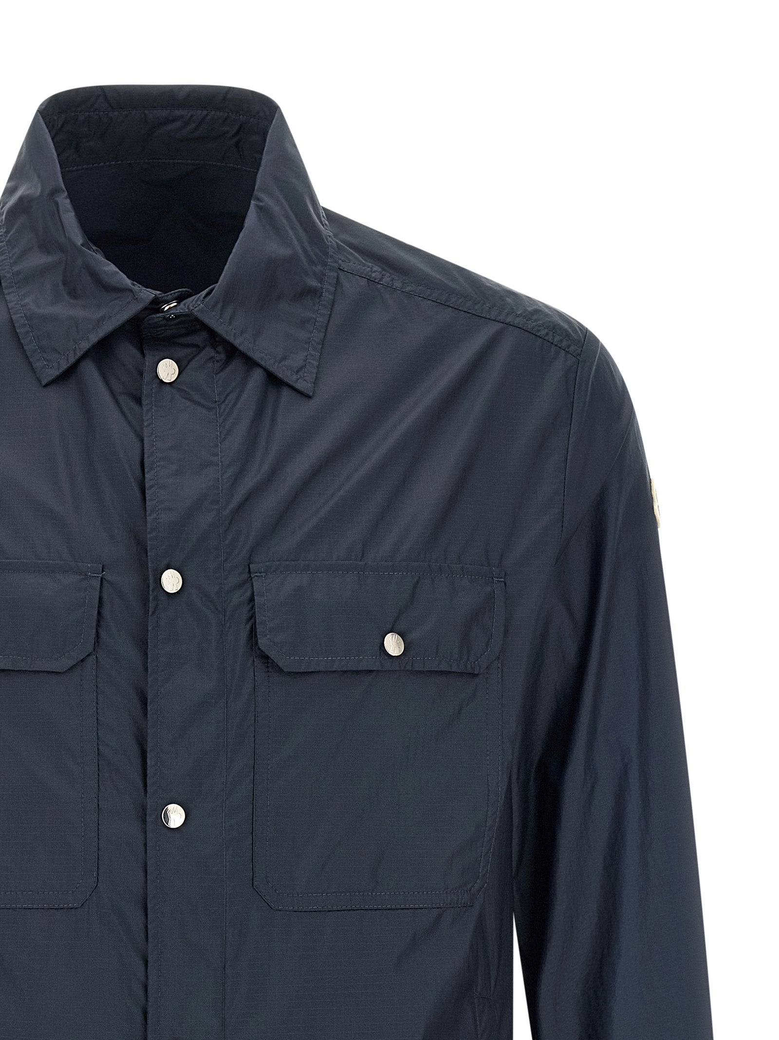 Moncler Blue Nylon Blouse