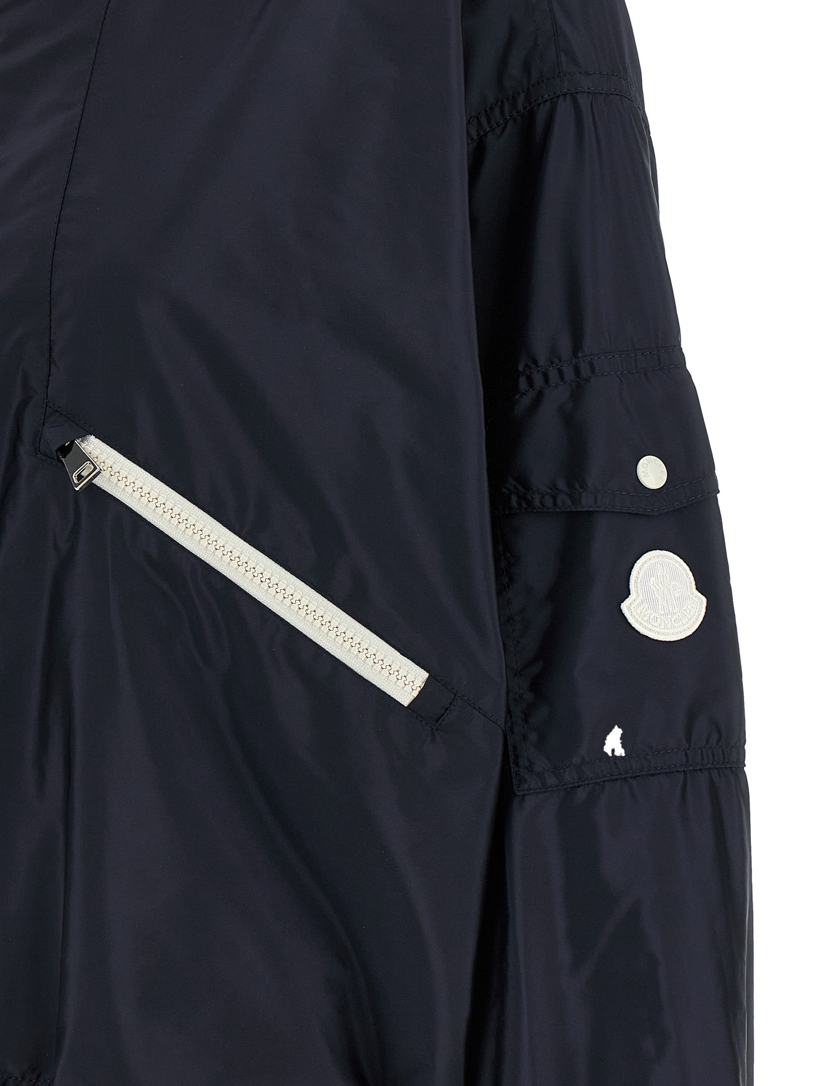 Moncler Blue Marmacy Nylon Shell Jacket
