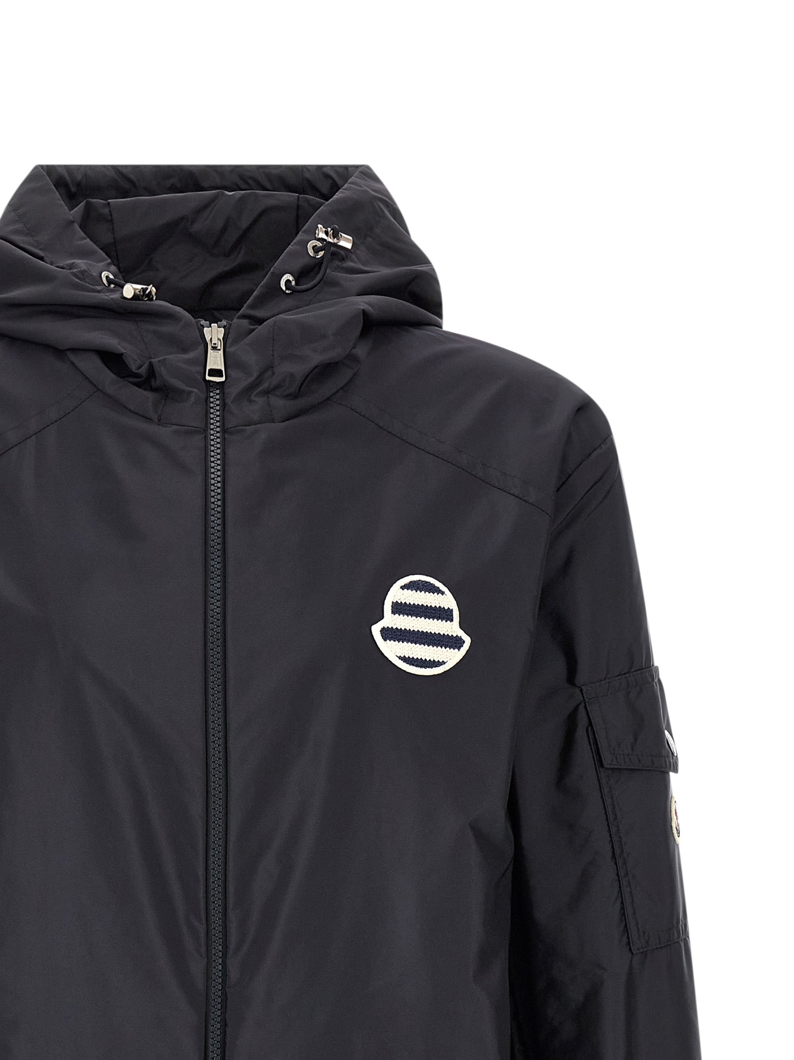 Moncler Blue Mornay Nylon Shell Jacket
