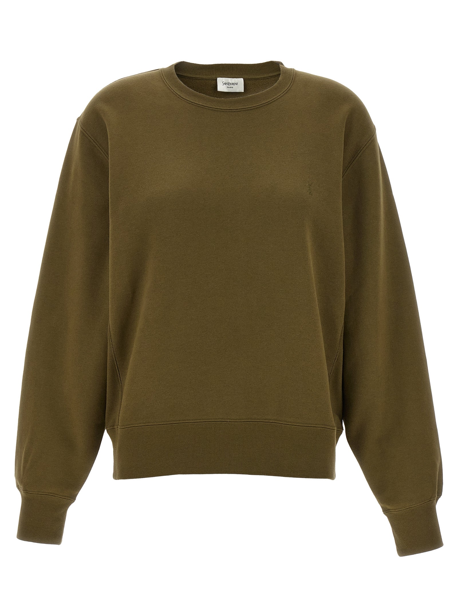 Saint Laurent Green Cotton Sweatshirt