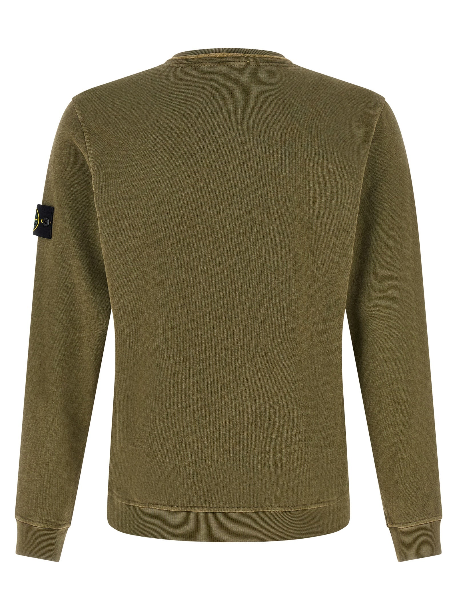 Stone Island Green Cotton Sweatshirt