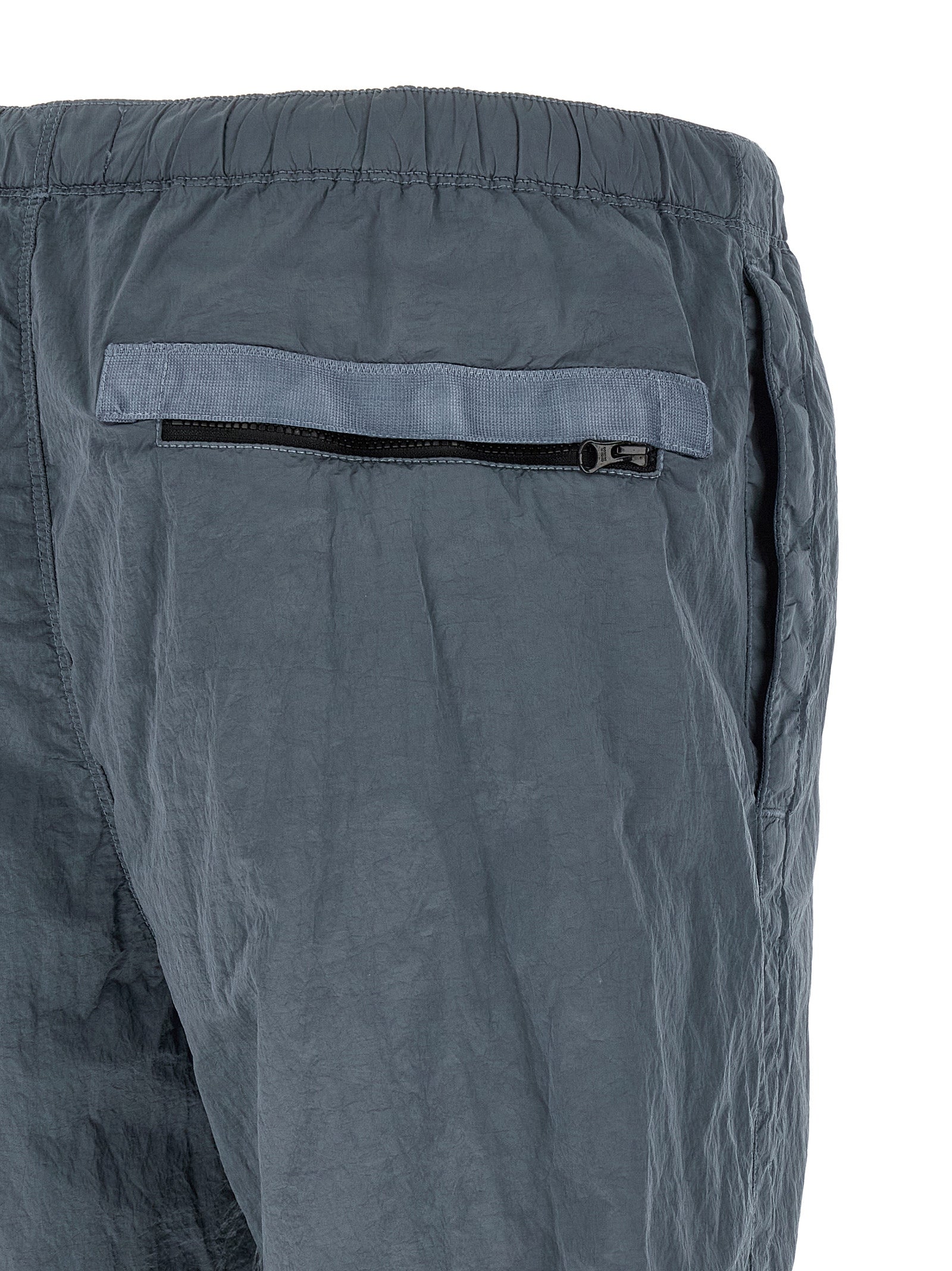 Stone Island Blue Nylon Joggers