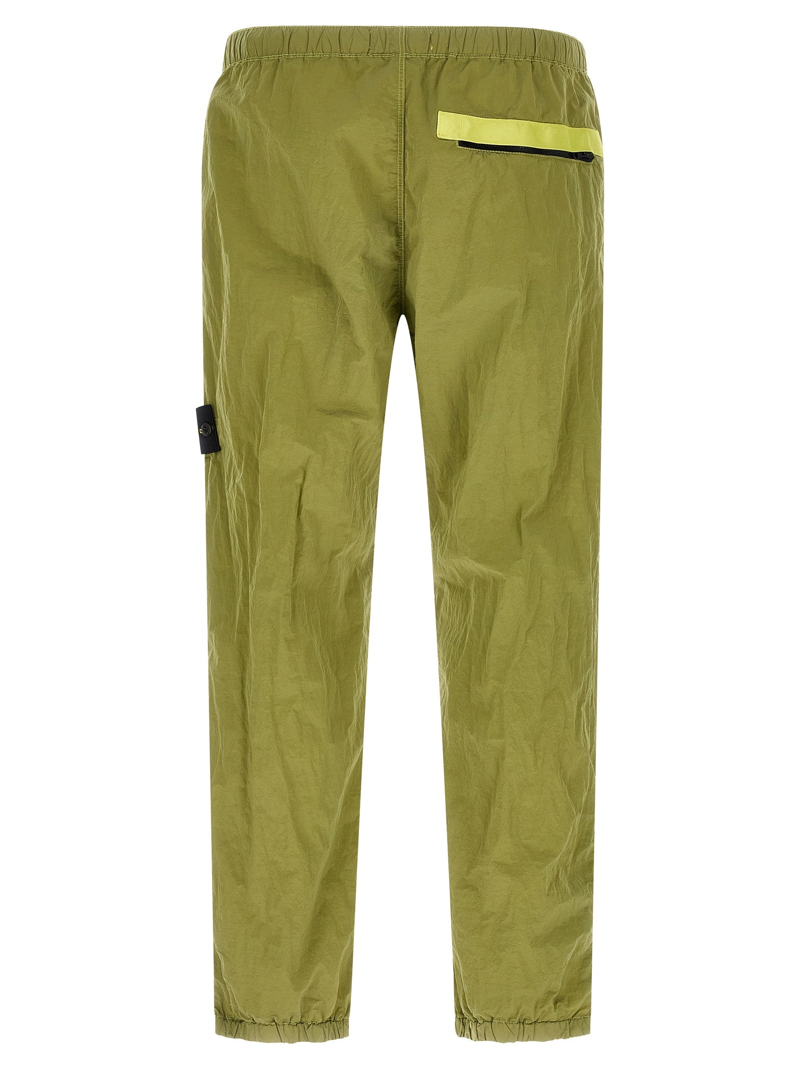Stone Island Green Nylon Bicolor Joggers