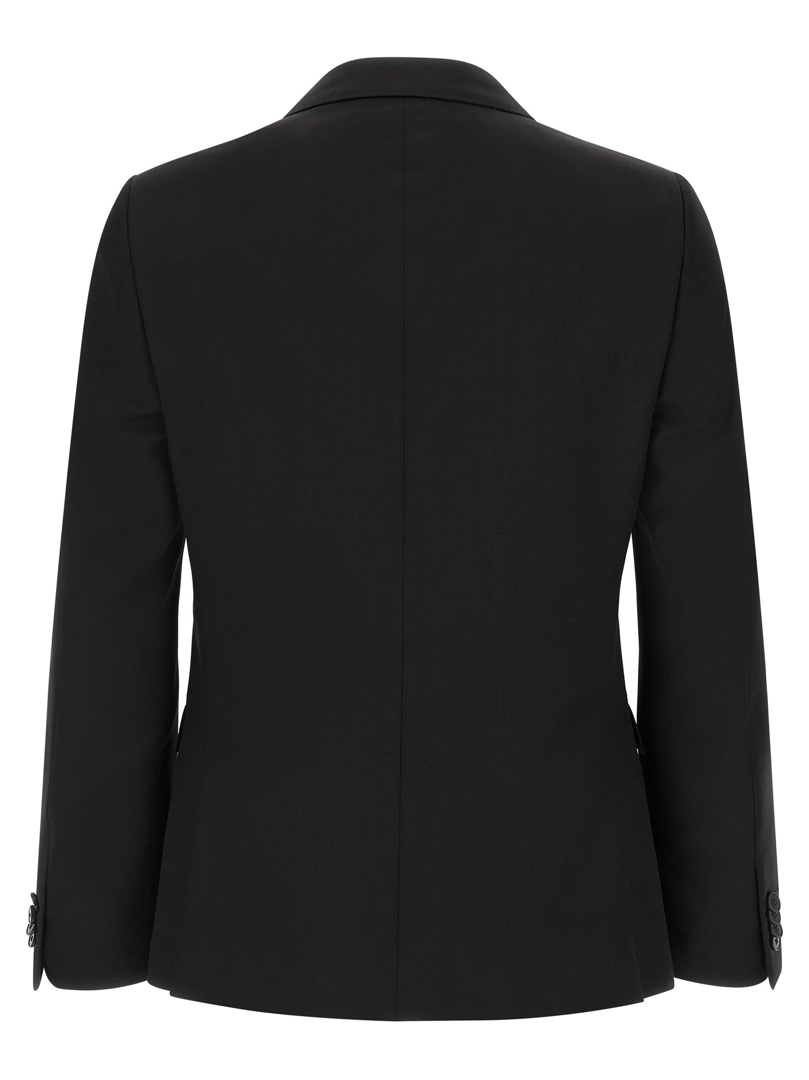 ZEGNA Black Wool Mohair Blazer