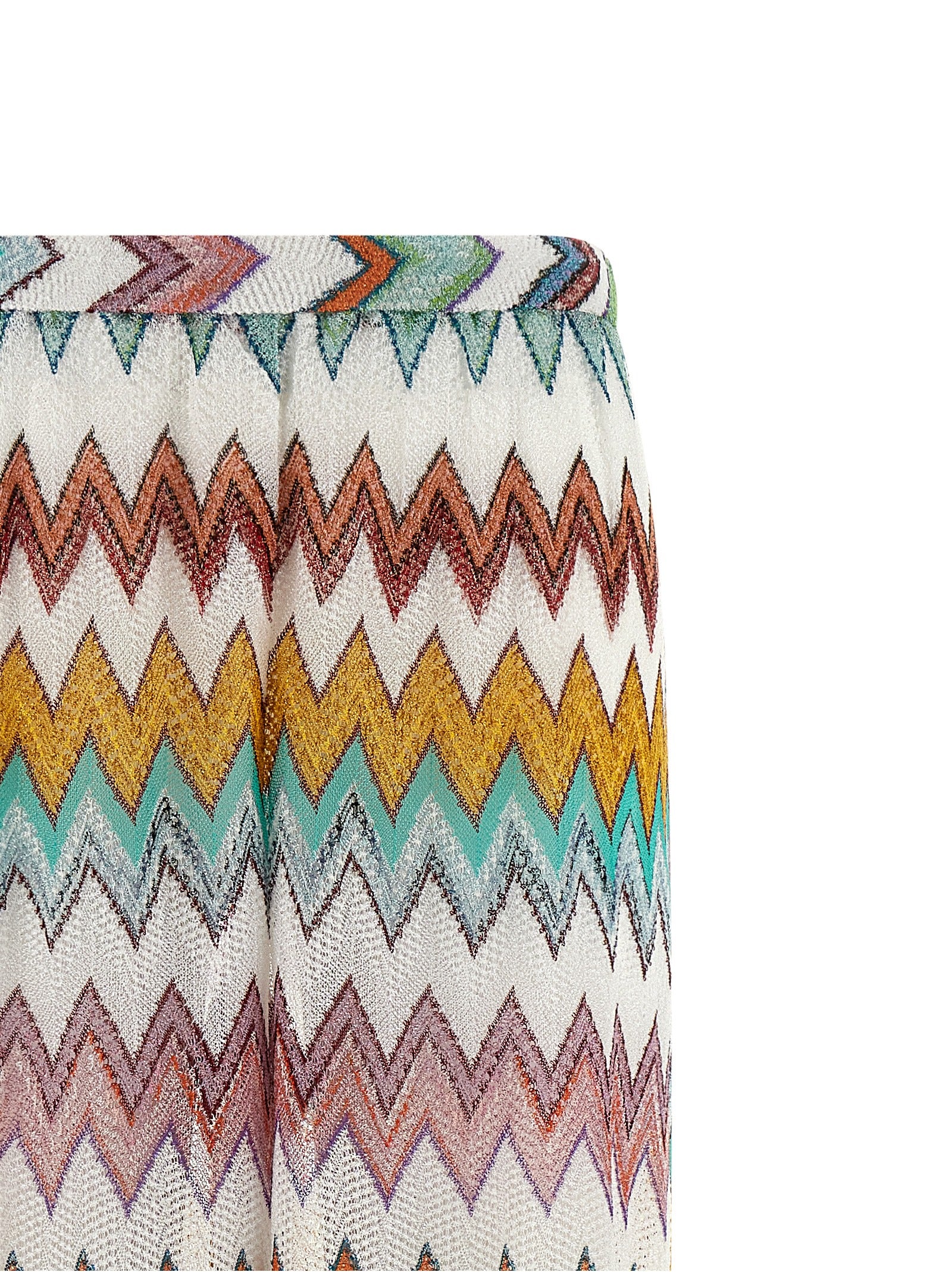 Missoni Multicolor Viscose Metal Flared Pants