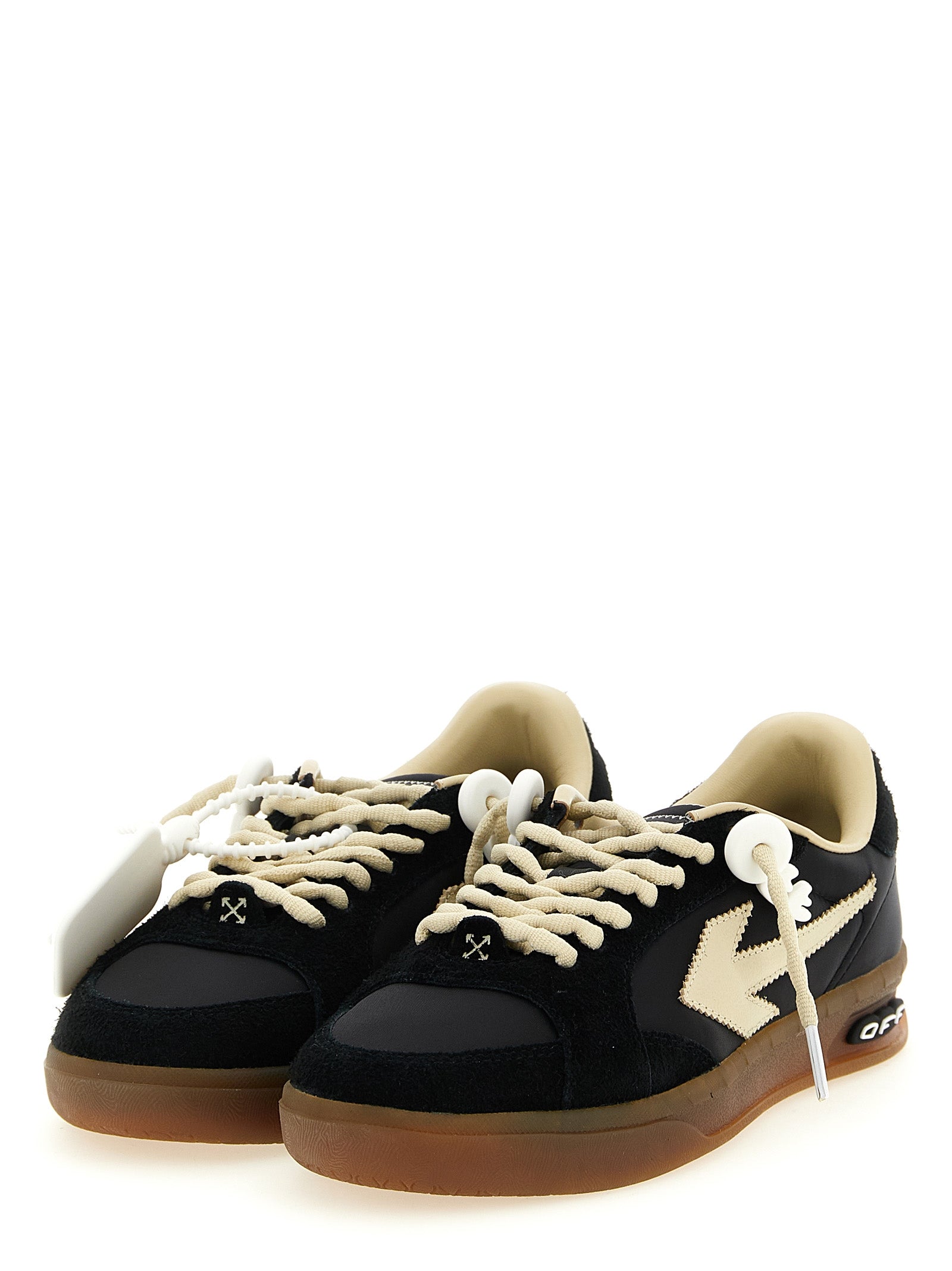 Off-White Black End Of Play Nylon Leather Sneakers