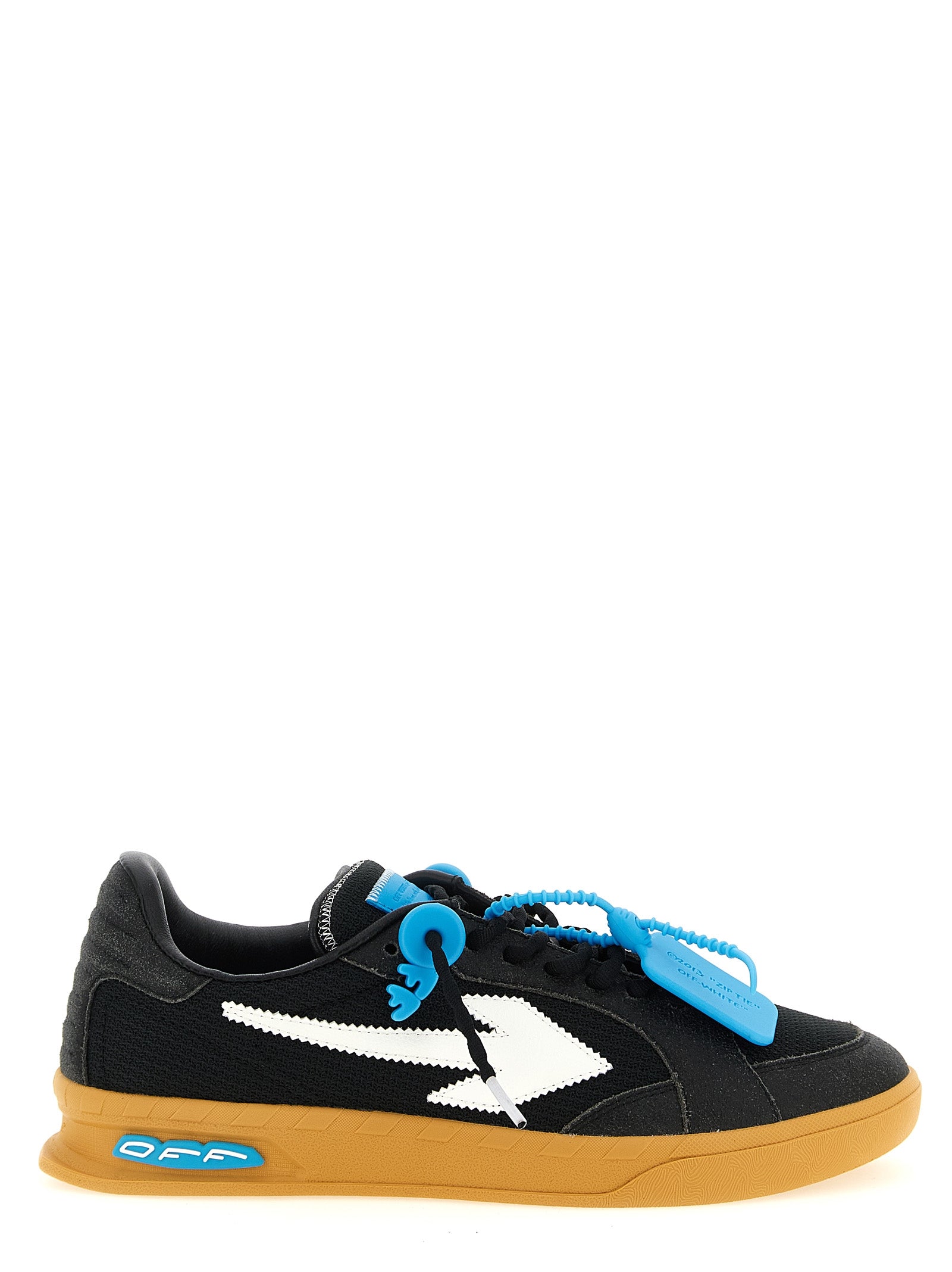 Off-White Black End Of Play Nylon Calf Leather Sneakers