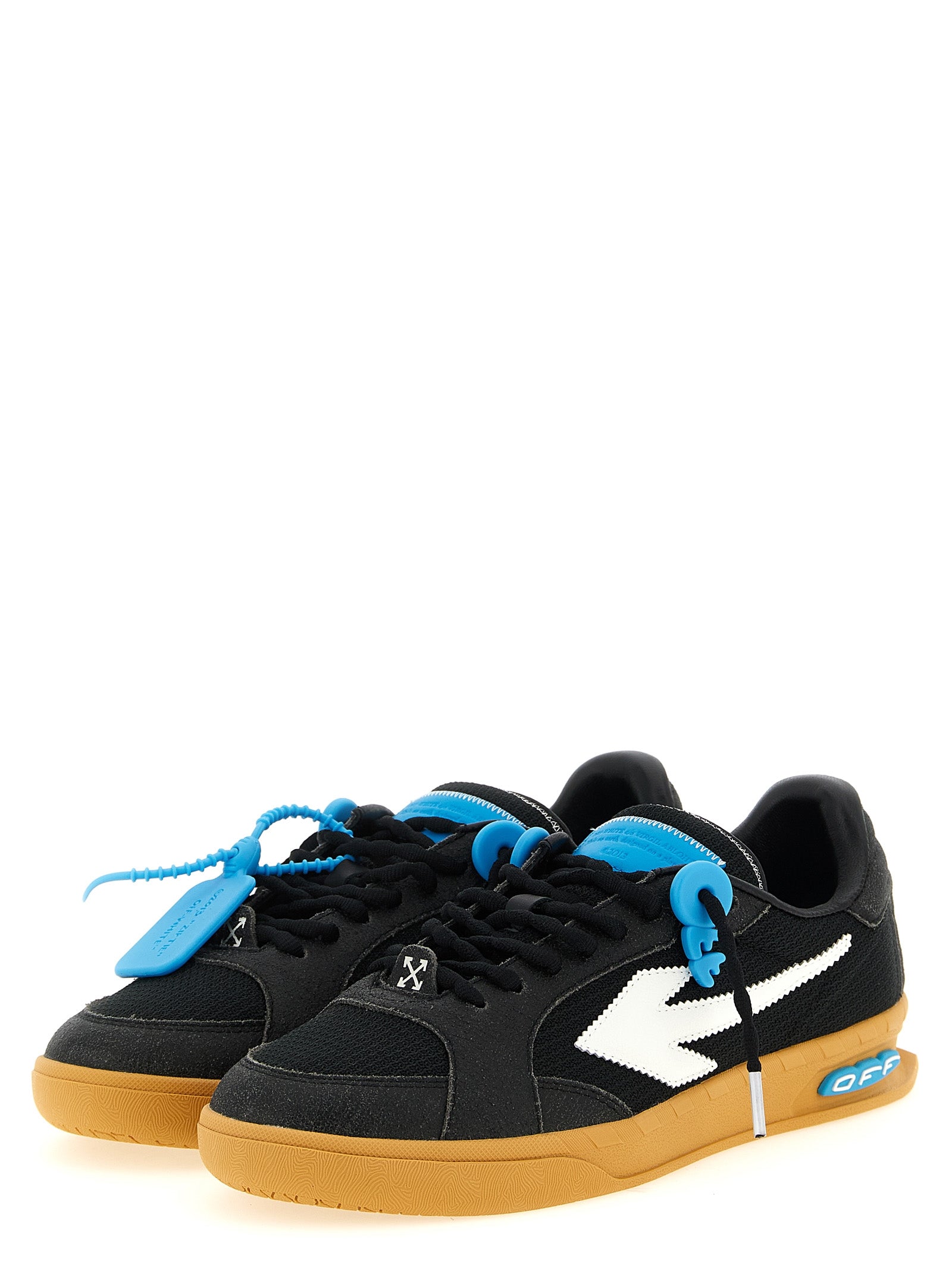 Off-White Black End Of Play Nylon Calf Leather Sneakers